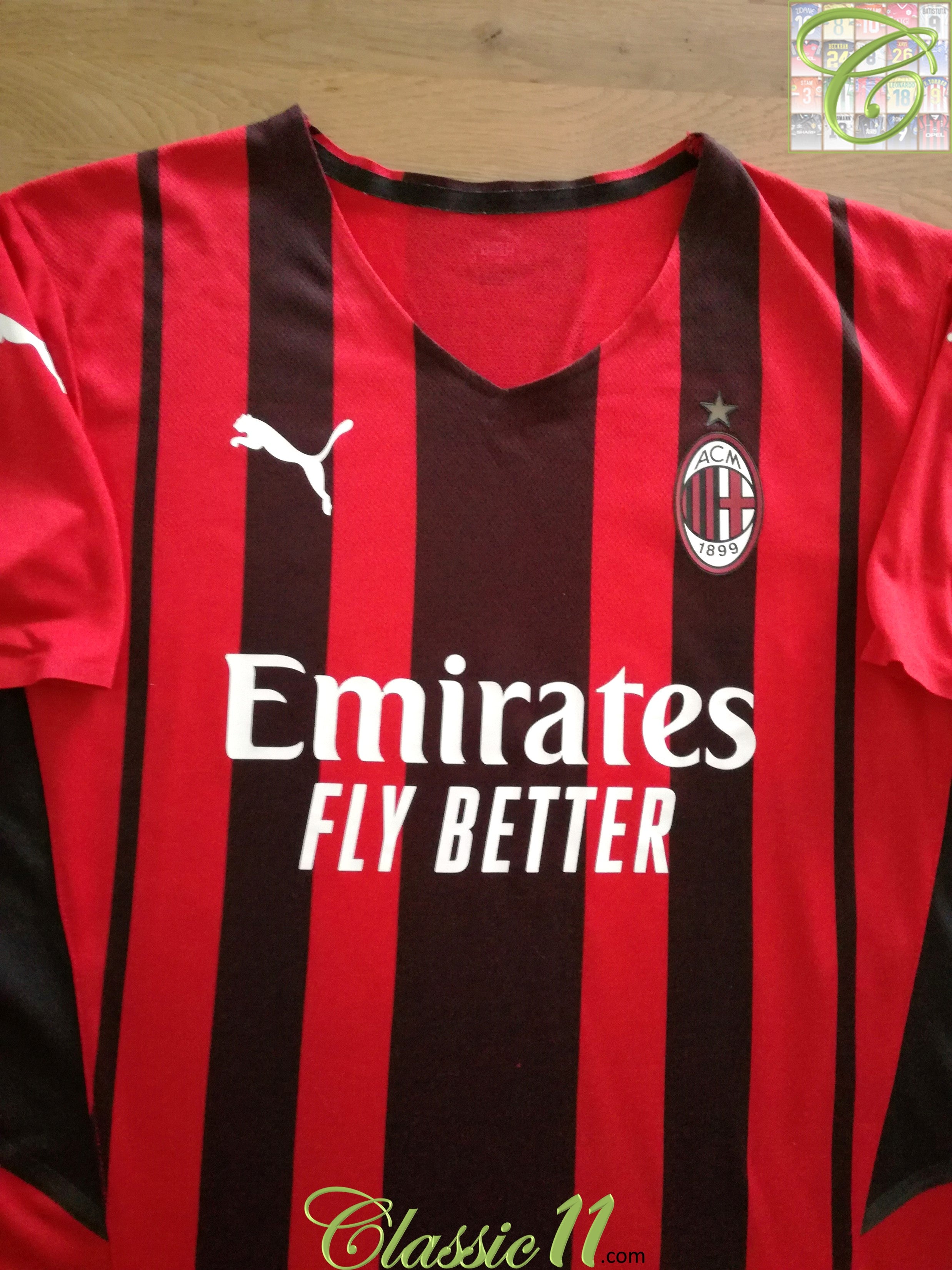 2021/22 AC Milan Home Authentic Football Shirt