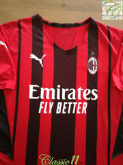 2021/22 AC Milan Home Authentic Football Shirt