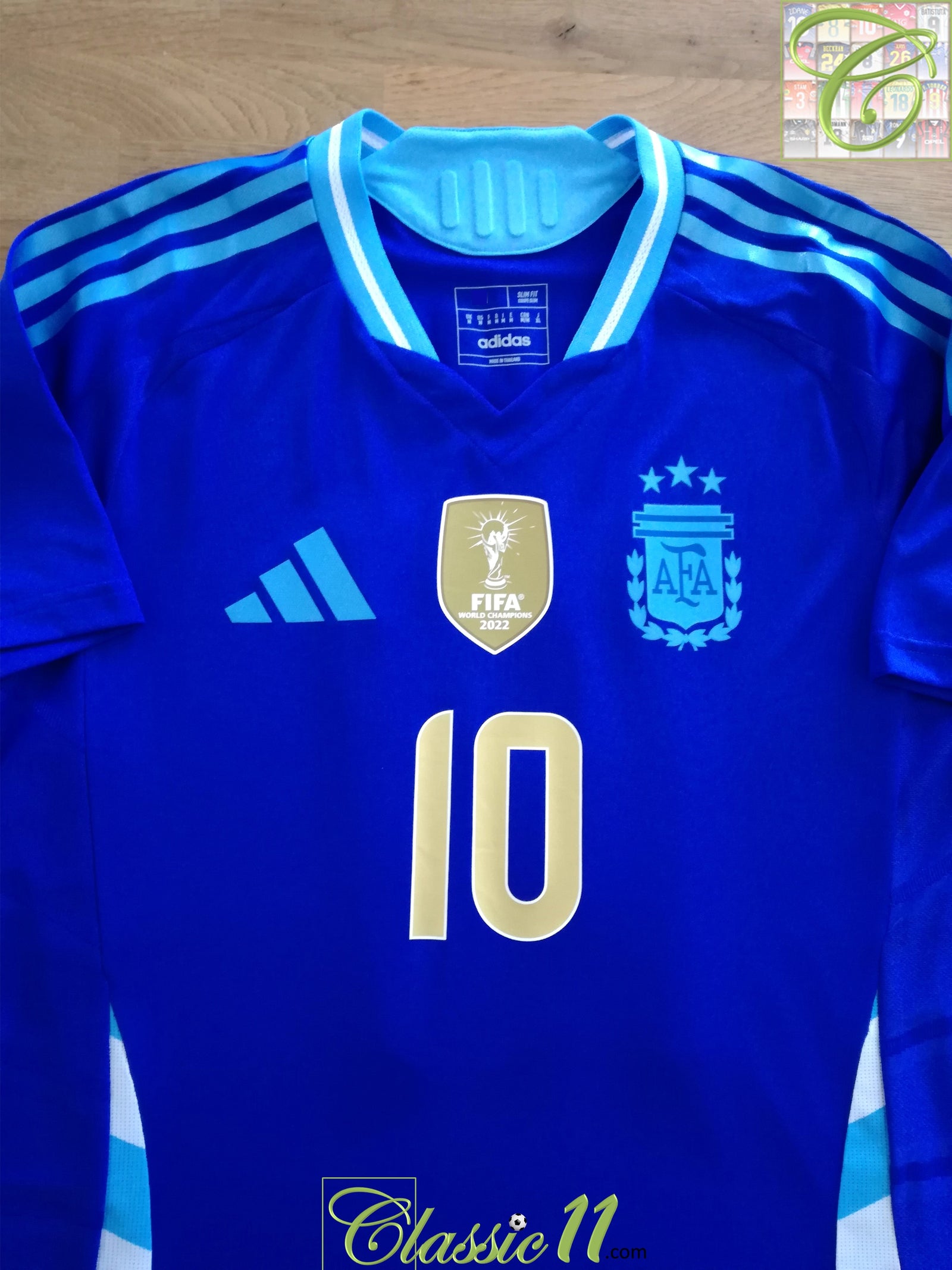 2024/25 Argentina Away World Champions 2022 Football Shirt Messi #10