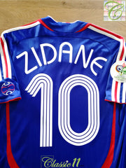 2006 France Home World Cup Football Shirt Zidane #10