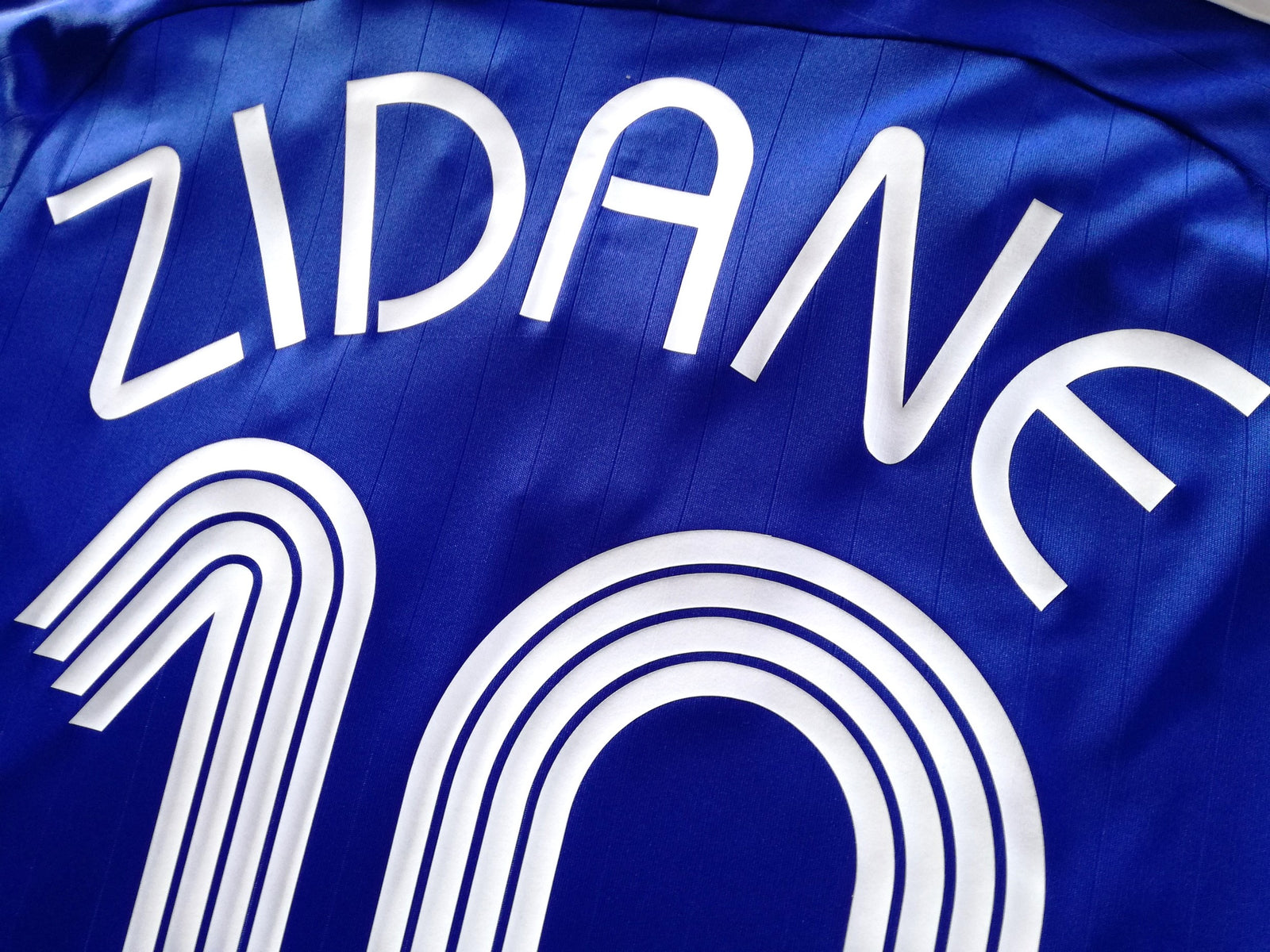 2006 France Home World Cup Football Shirt Zidane #10 (S)