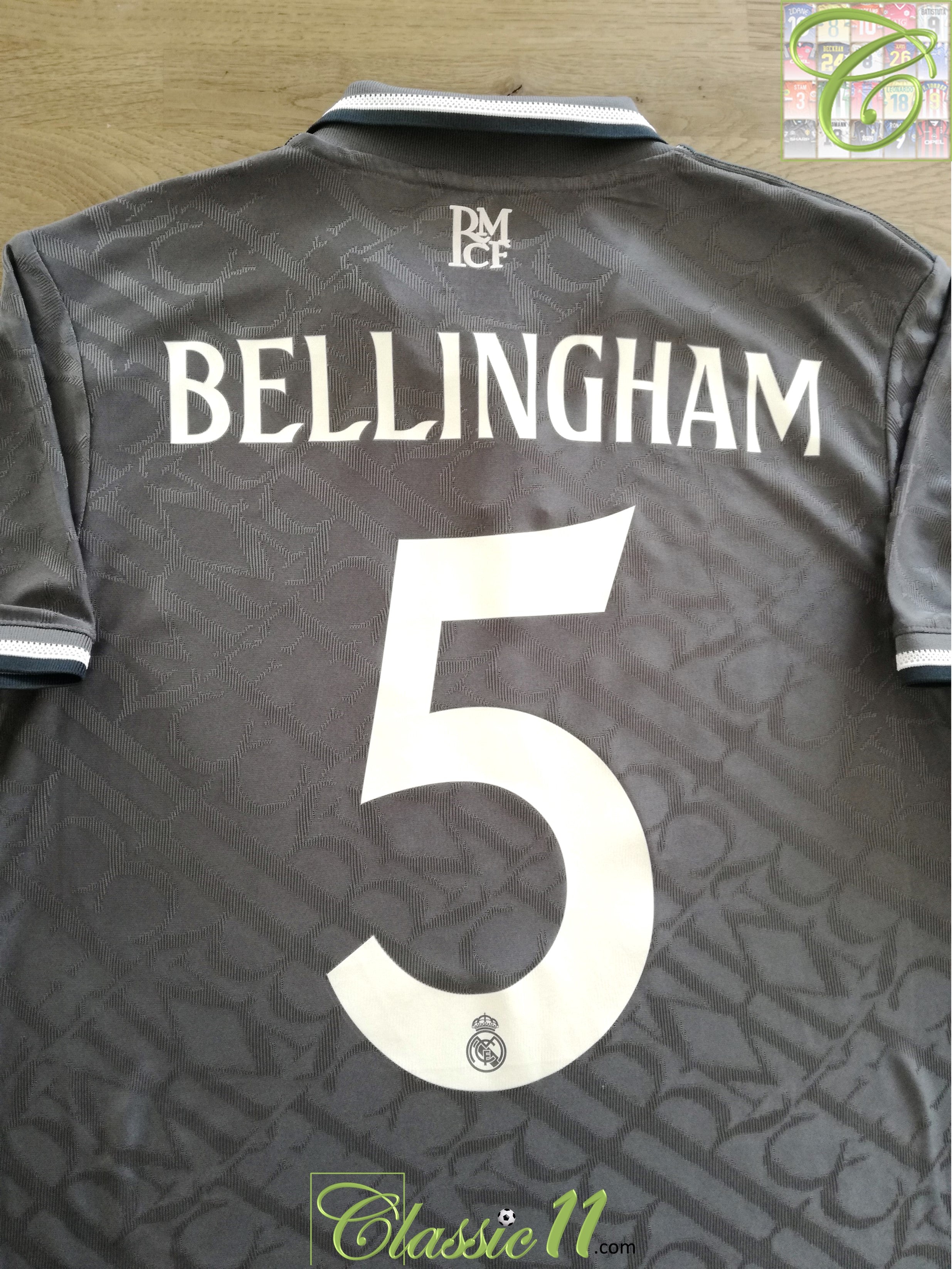 2024/25 Real Madrid 3rd Authentic Football Shirt Bellingham #5