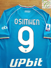 2023/24 Napoli Home Serie A Football Shirt Osimhen #9