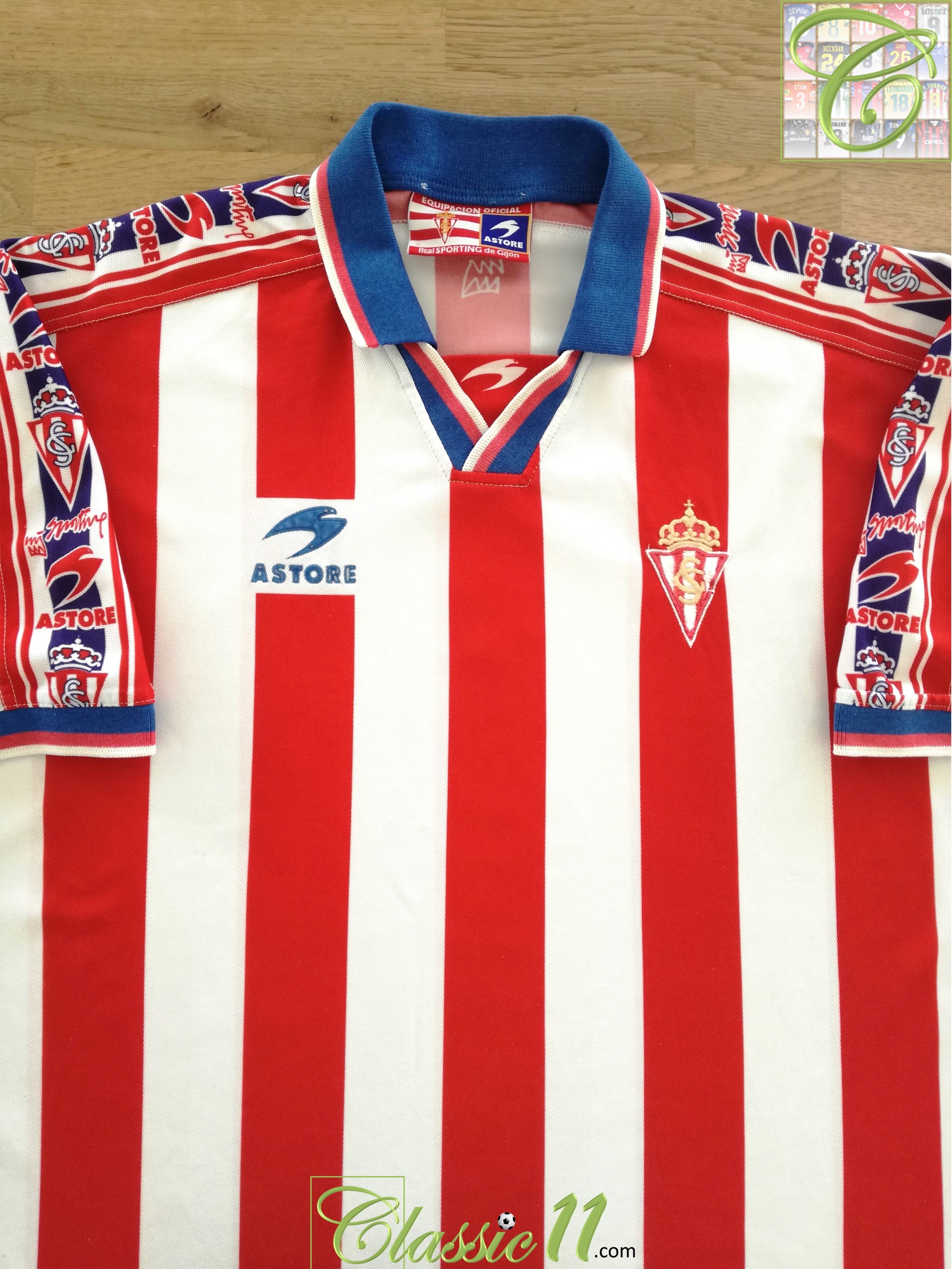 1999/00 Sporting Gijon Home Football Shirt