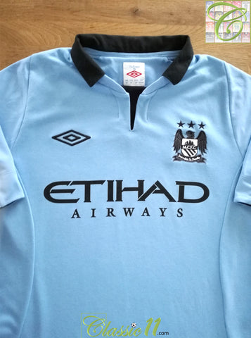 2012/13 Man City Home Football Shirt (M)