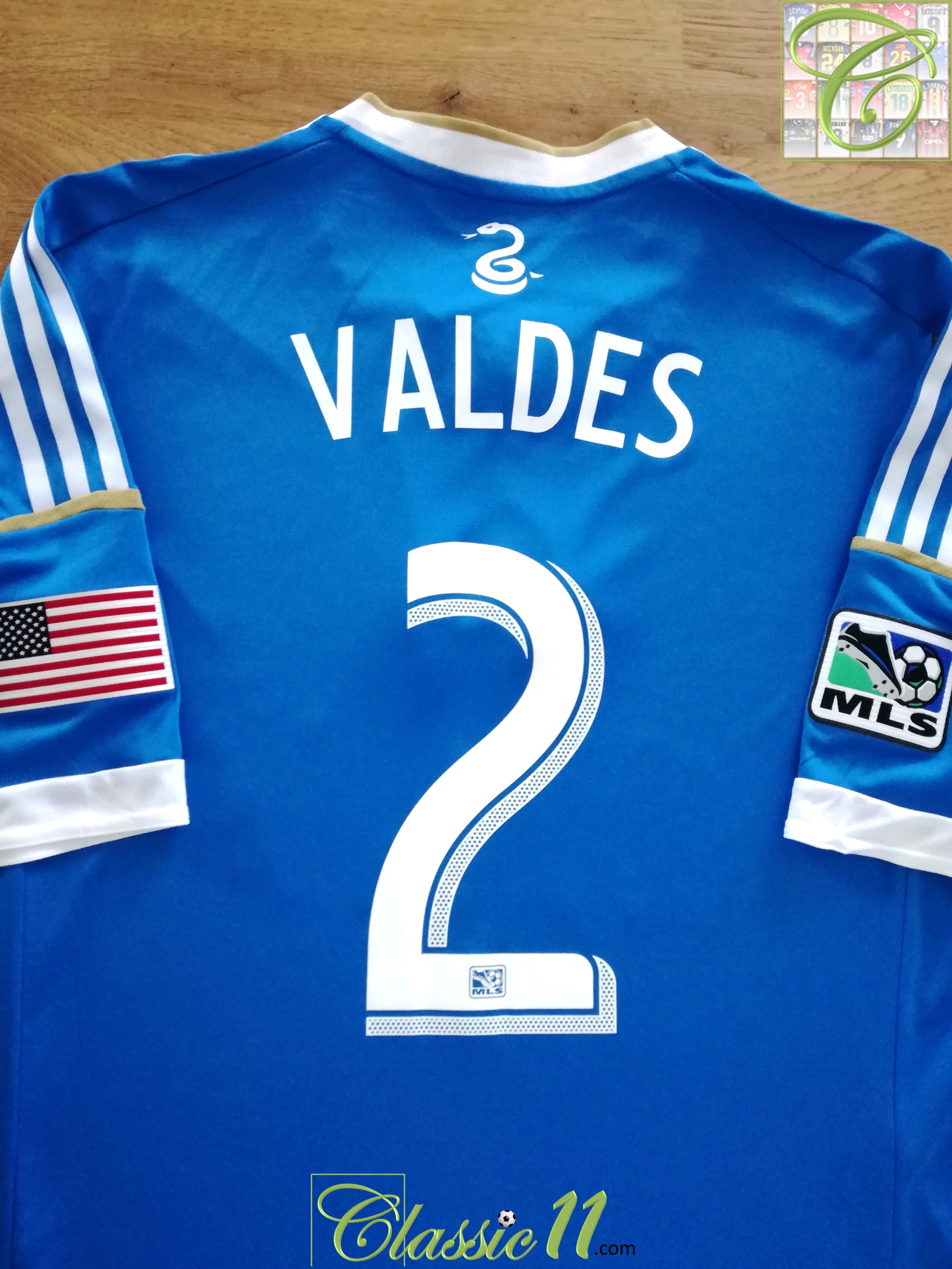 2012/13 Philadelphia Union Away MLS Formotion Football Shirt Valdes #2