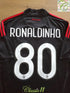 2009/10 AC Milan 3rd Football Shirt Ronaldinho #80 (M)