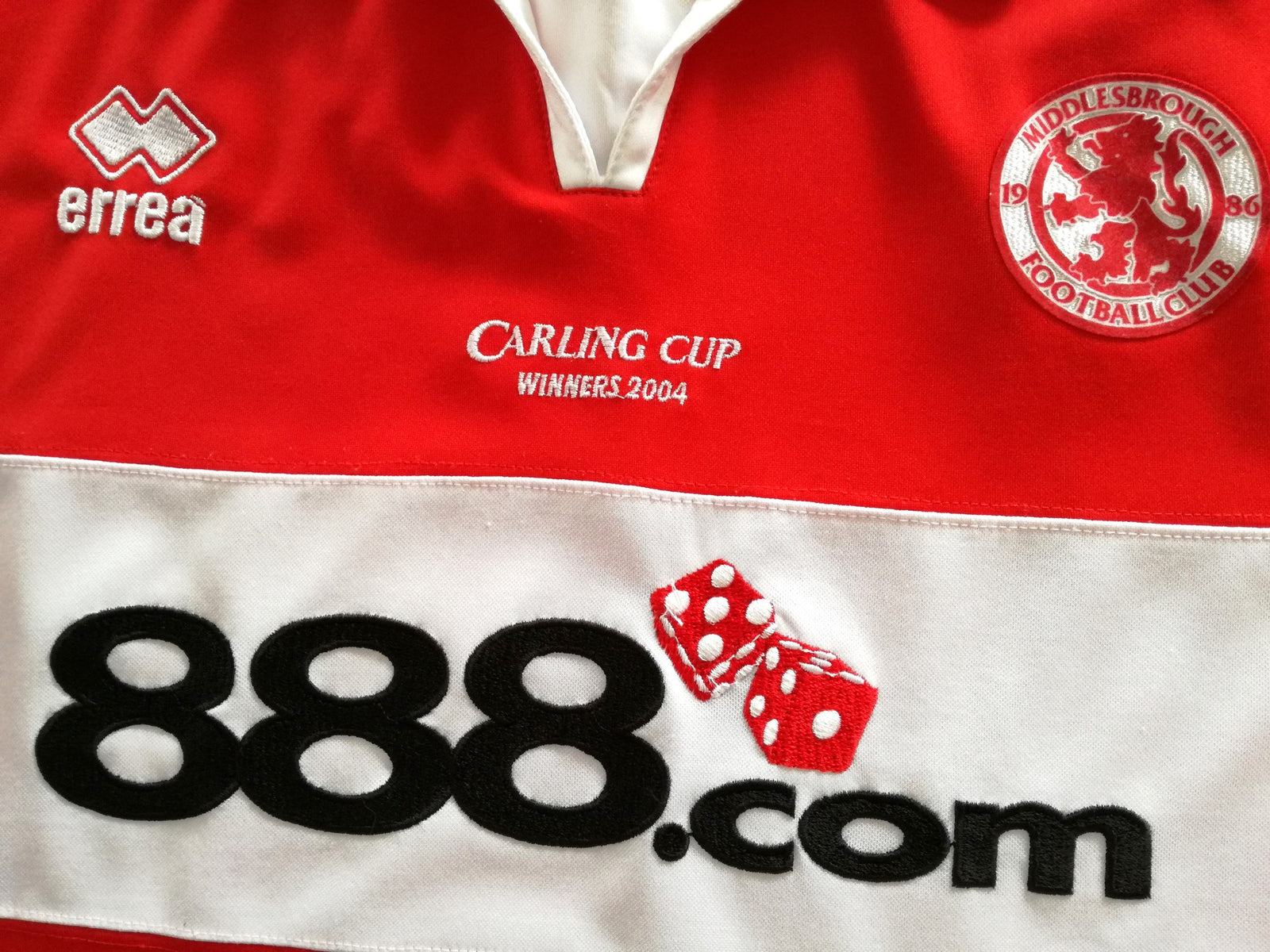 2004 Middlesbrough Home 'Carling Cup Winners' Football Shirt (XL)