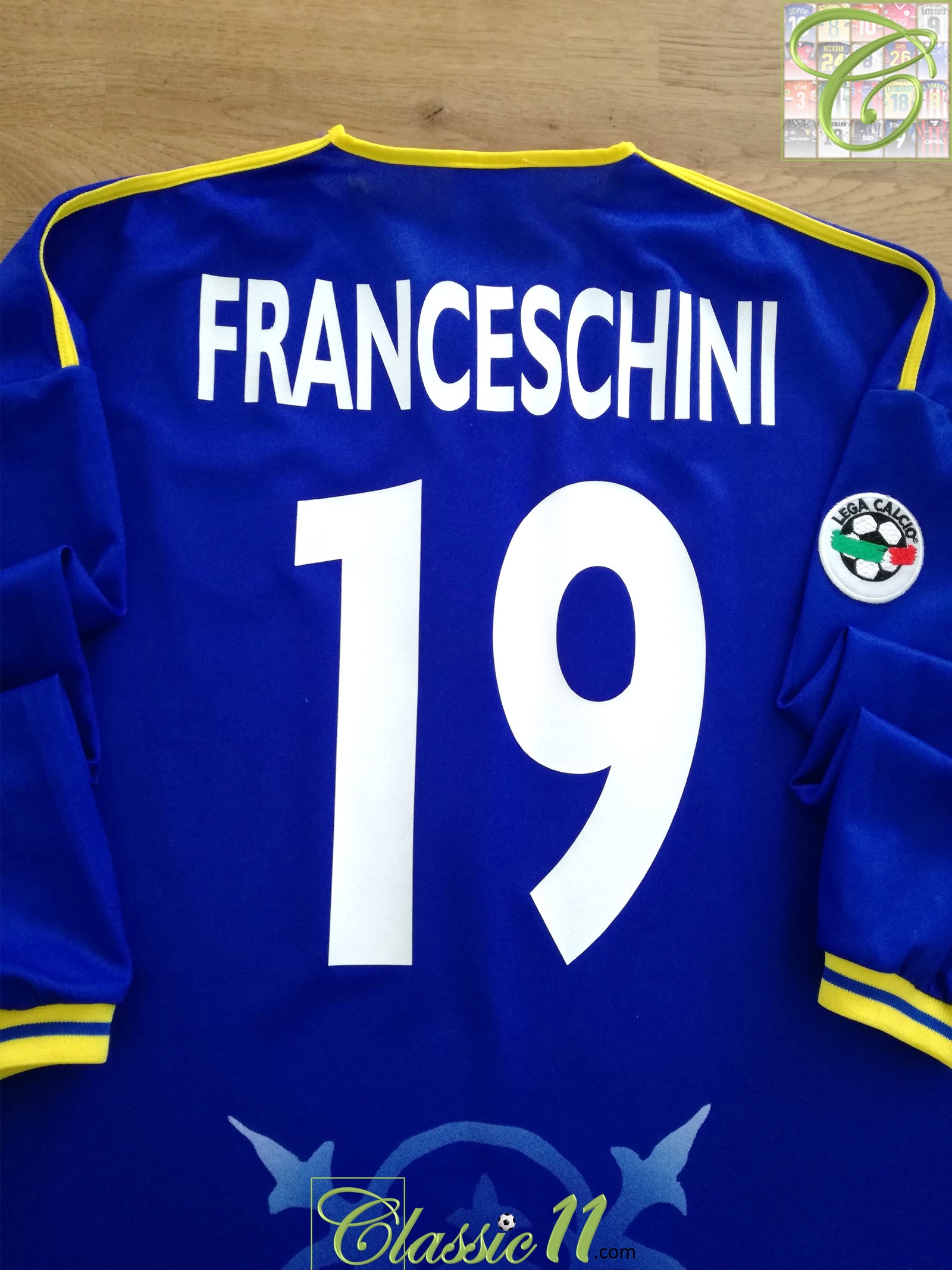 2001/02 Chievo Verona away Serie A Long Sleeve Football Shirt Franceschini #19