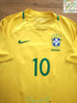 2016/17 Brazil Home Football Shirt Neymar JR #10