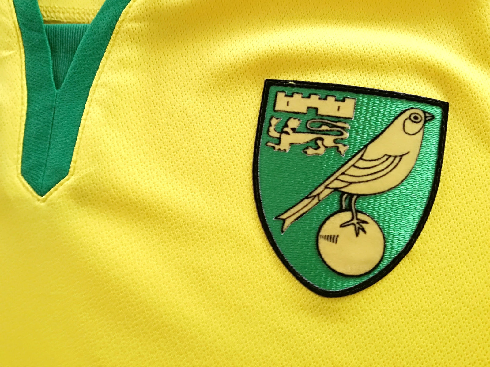 2016/17 Norwich City Home Football Shirt (M)