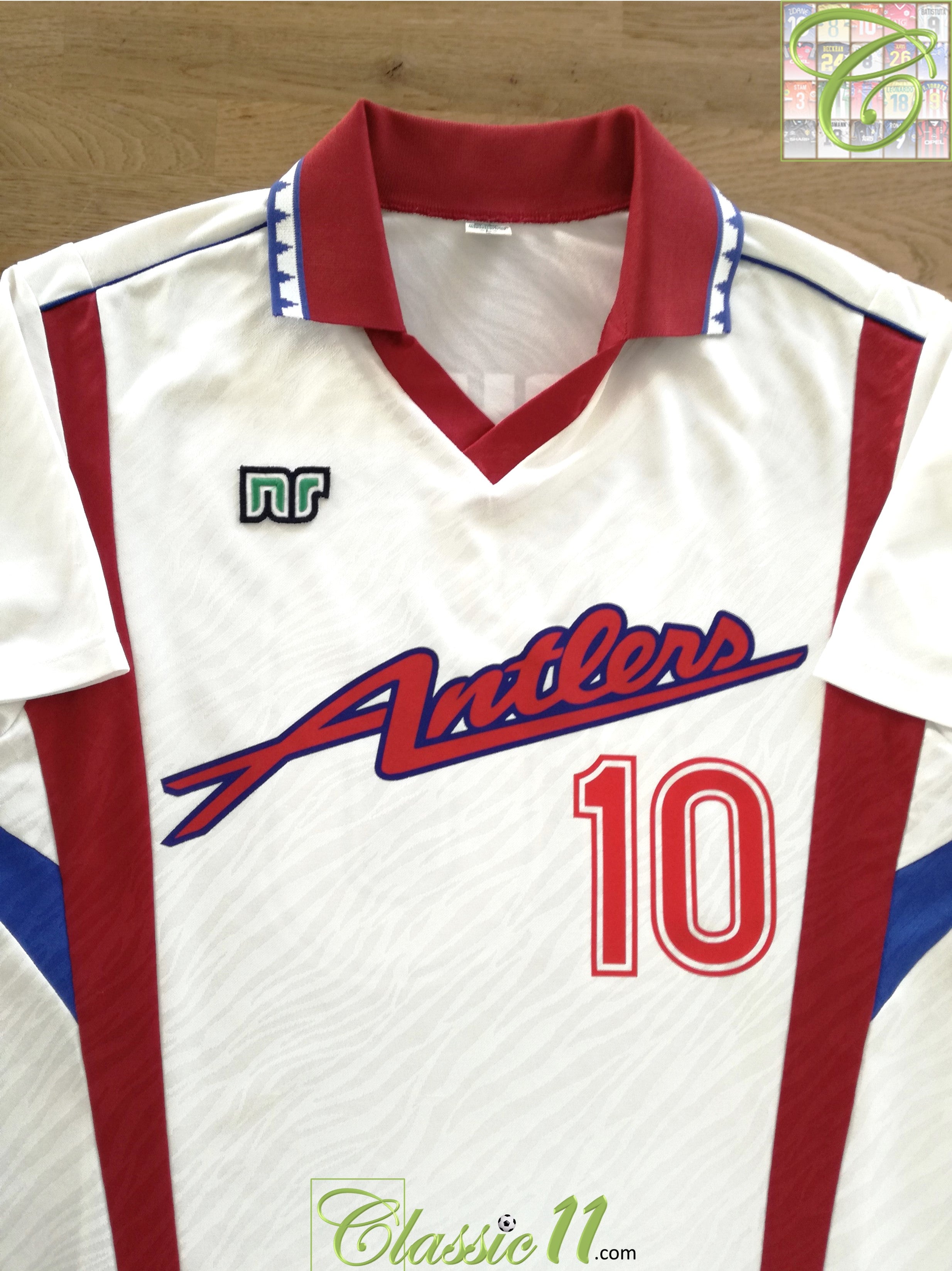 1992 Kashima Antlers Away Football Shirt (Zico) #10