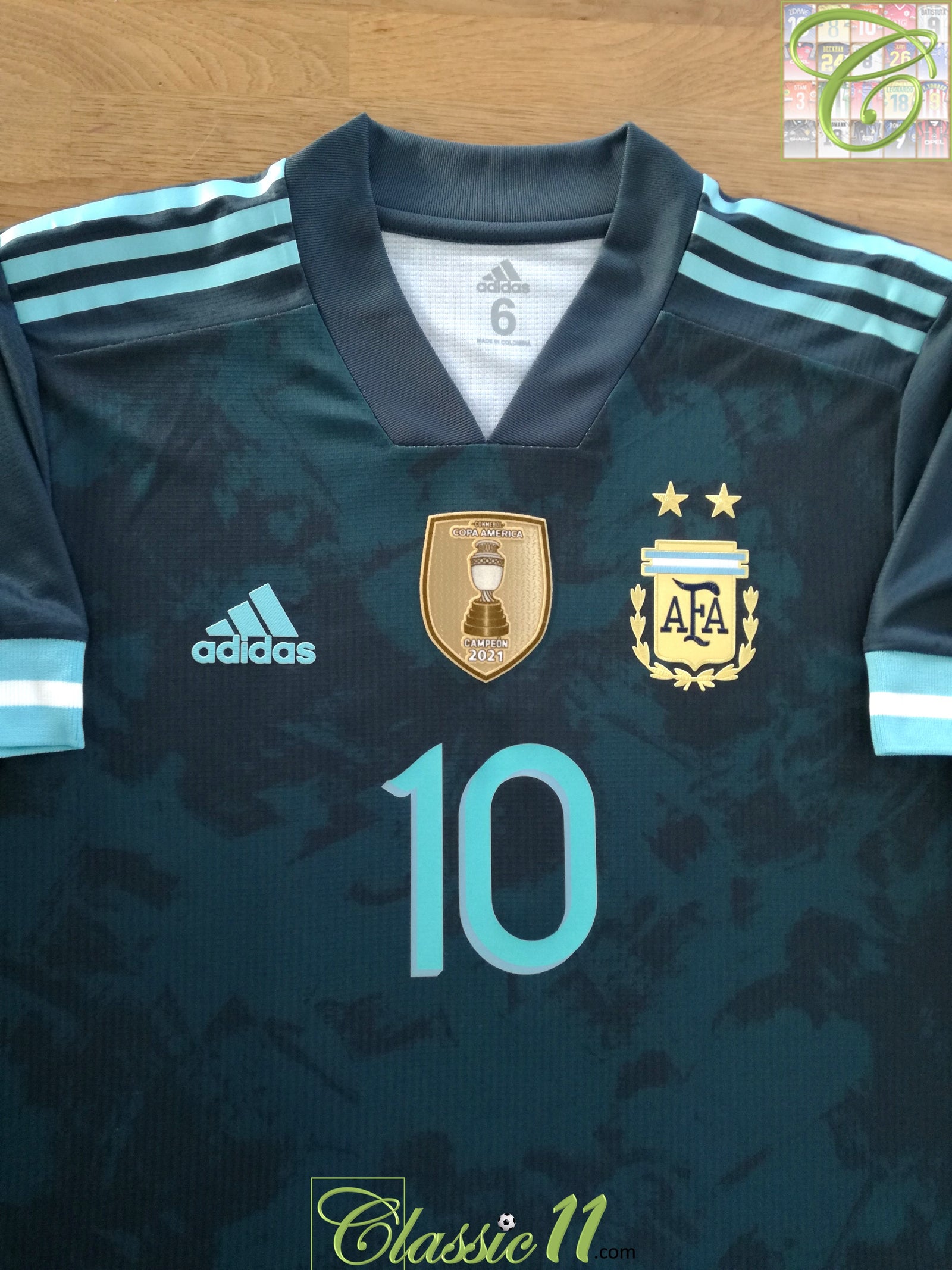 2020/21 Argentina Away Authentic Football Shirt Messi #10