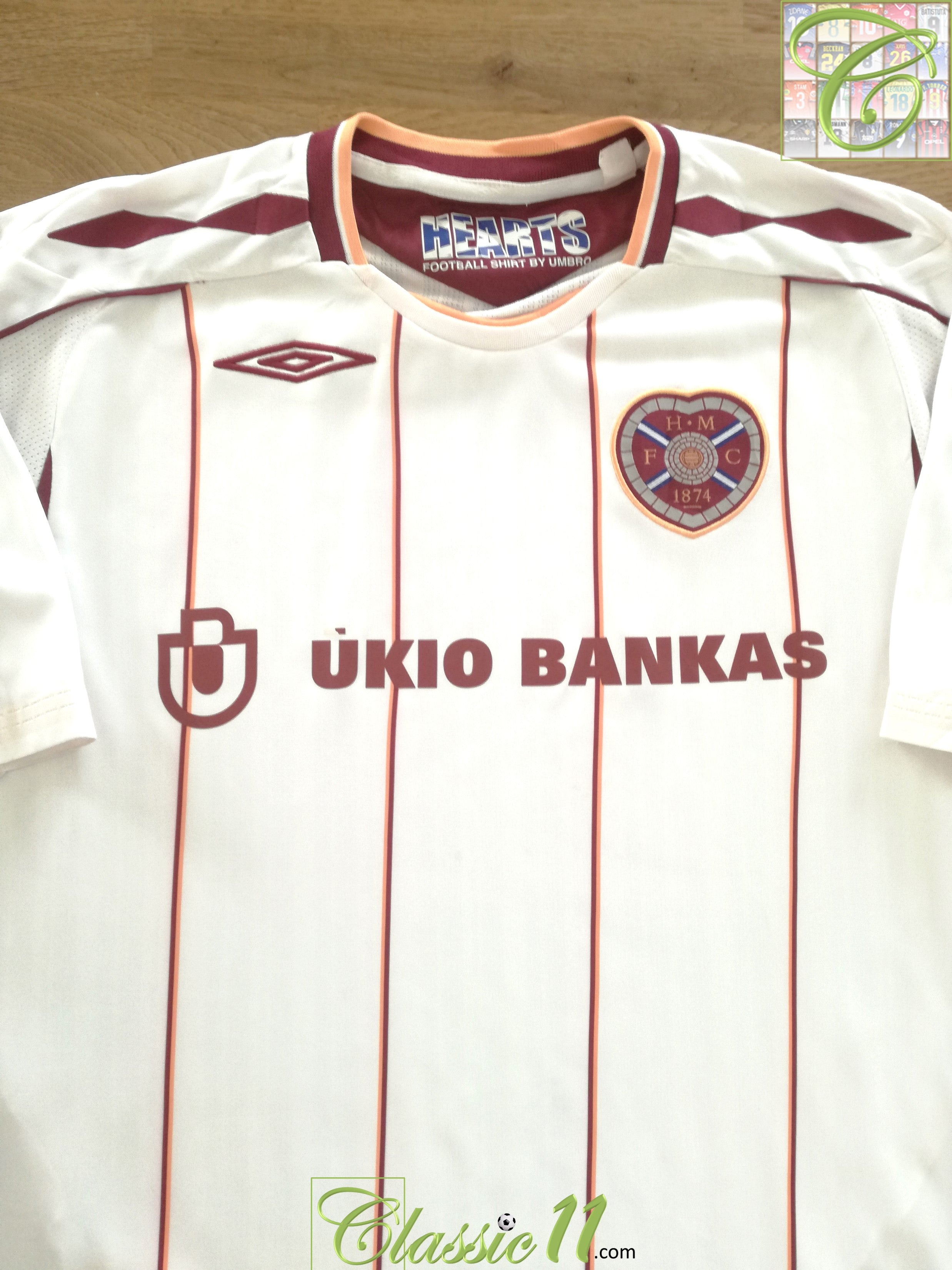 2007/08 Hearts Away Football Shirt