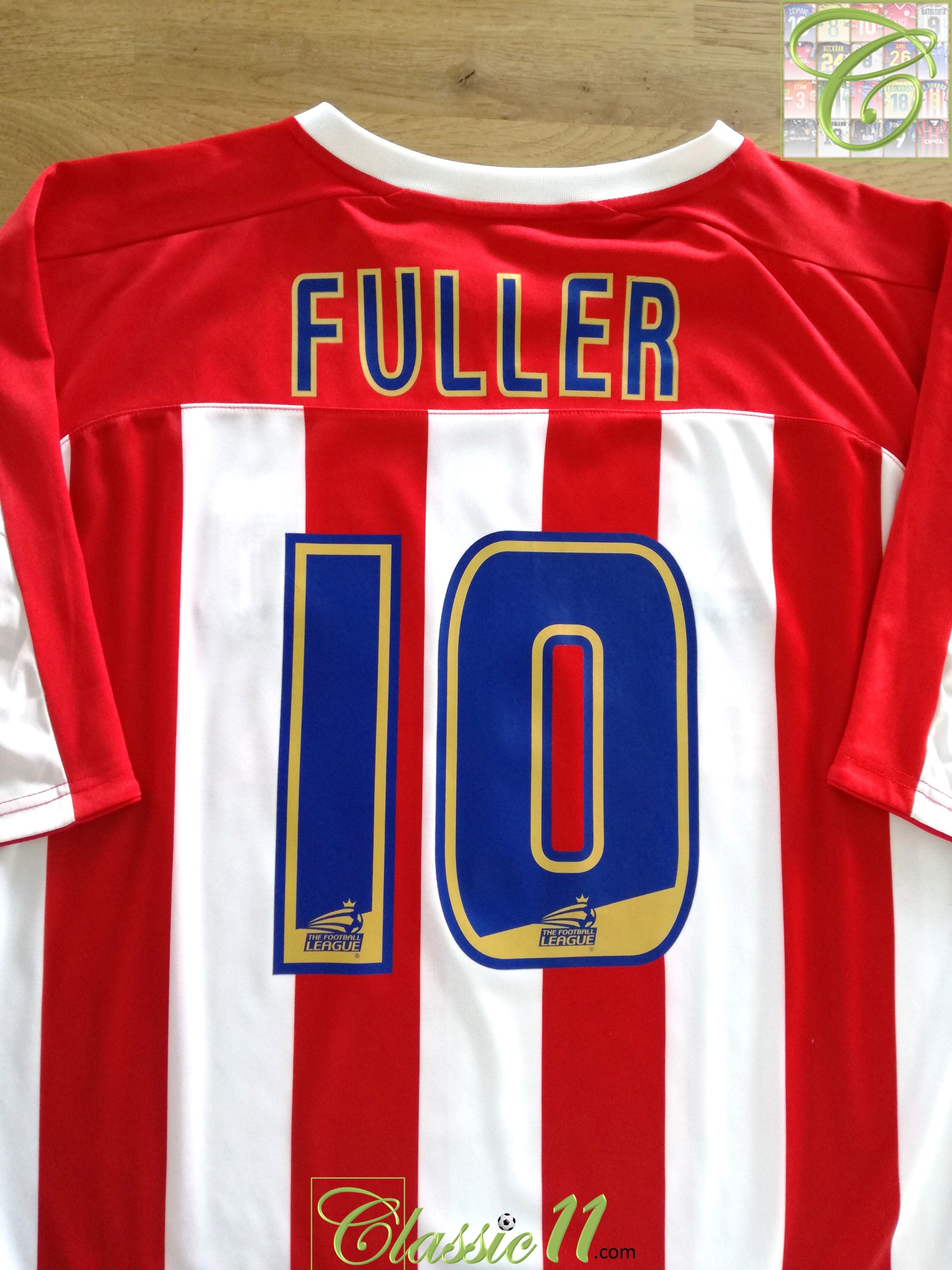 2007/08 Stoke City Home Football League Shirt Fuller #10