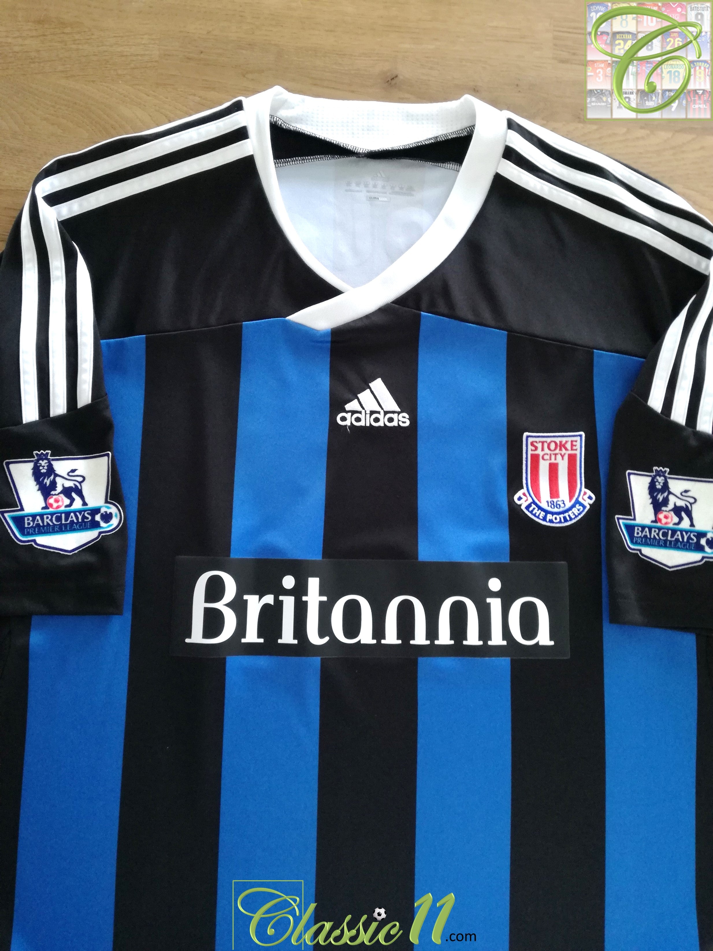 2011/12 Stoke City Away Premier League Football Shirt