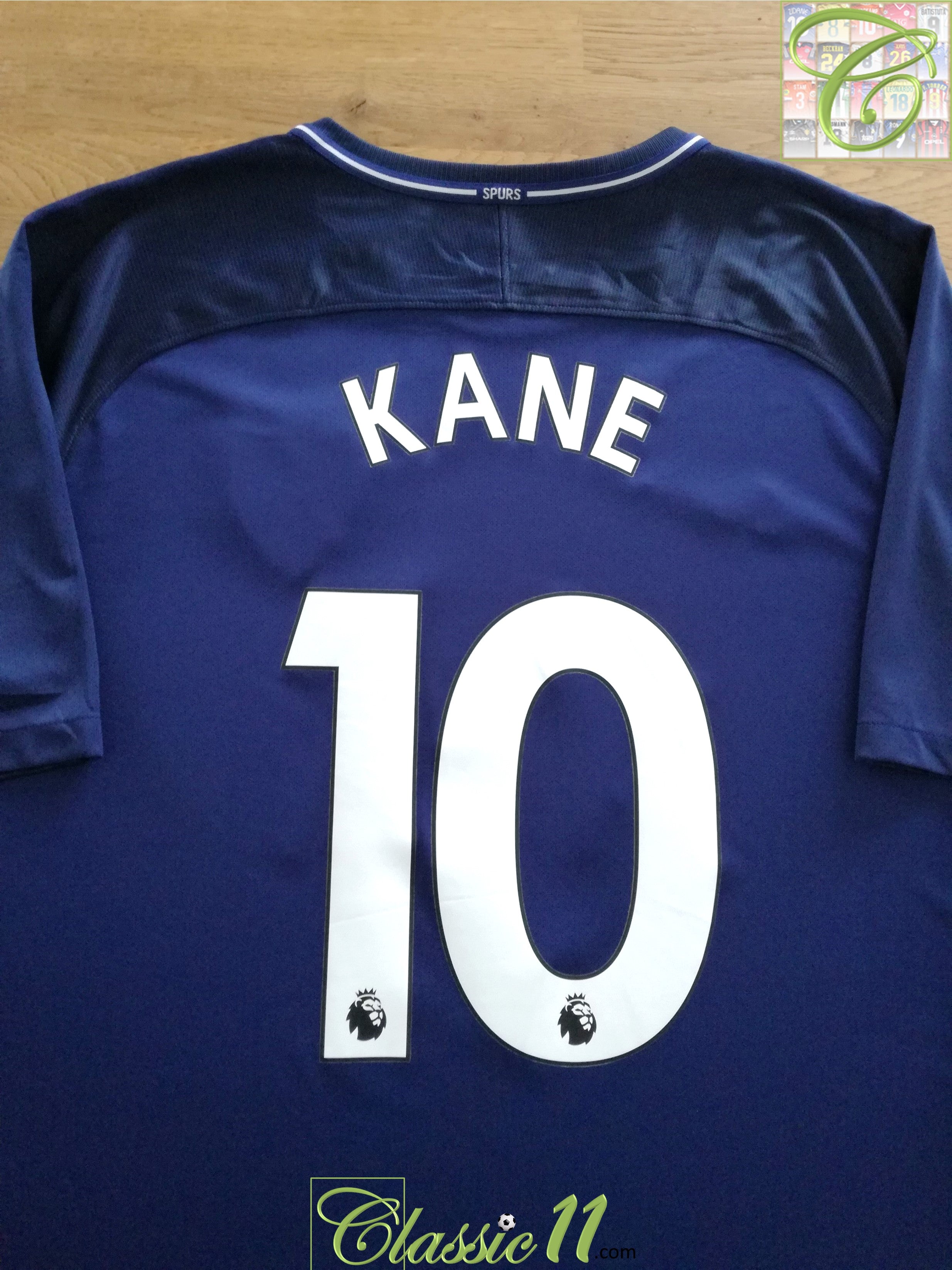 2017/18 Tottenham Away Premier League Football Shirt Kane #10