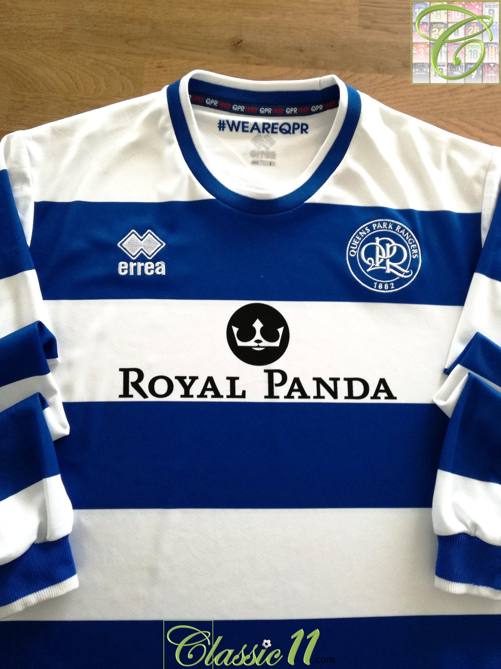 2017/18 QPR Home Long Sleeve Football Shirt