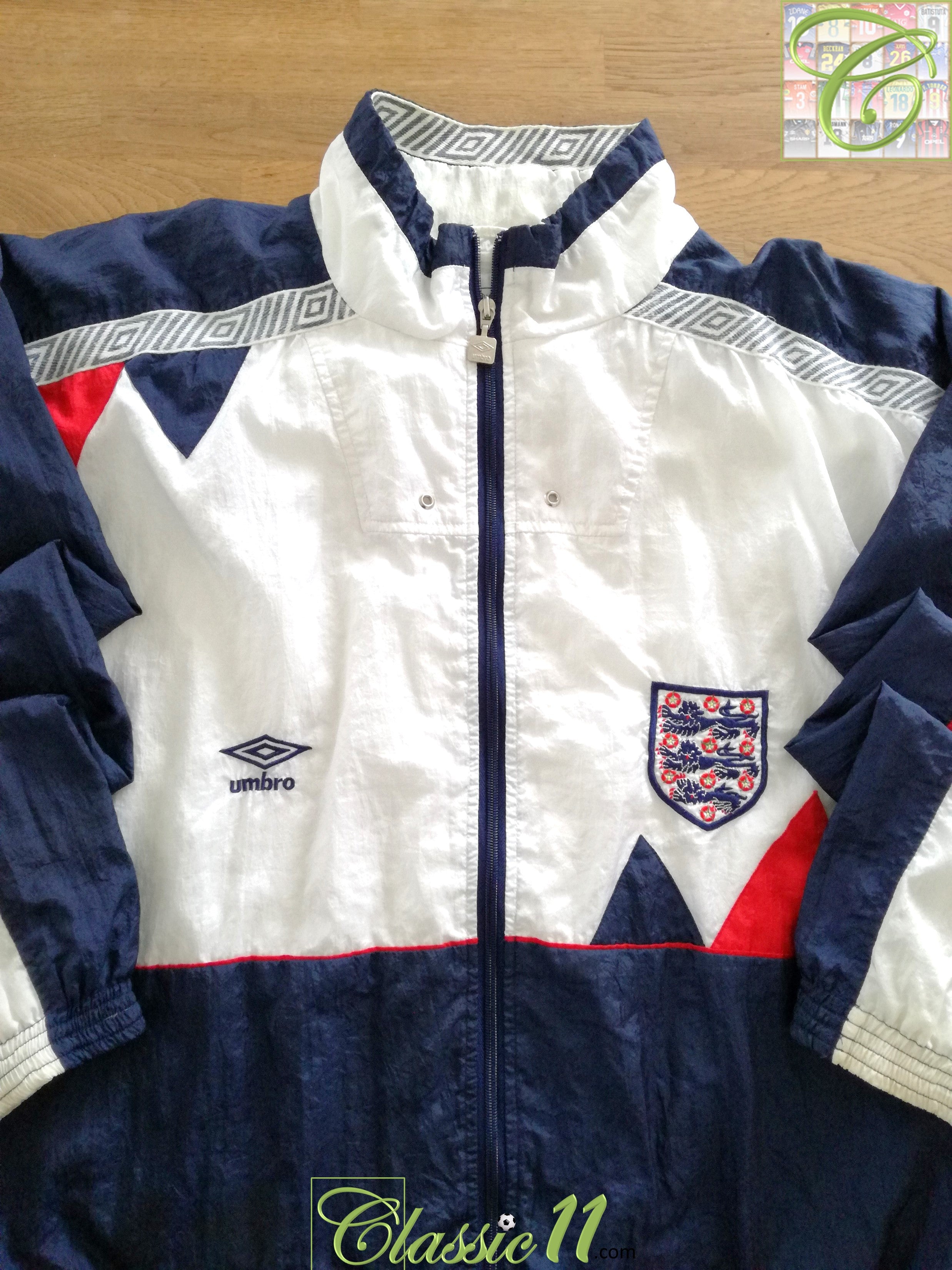 1990/91 England Track Jacket