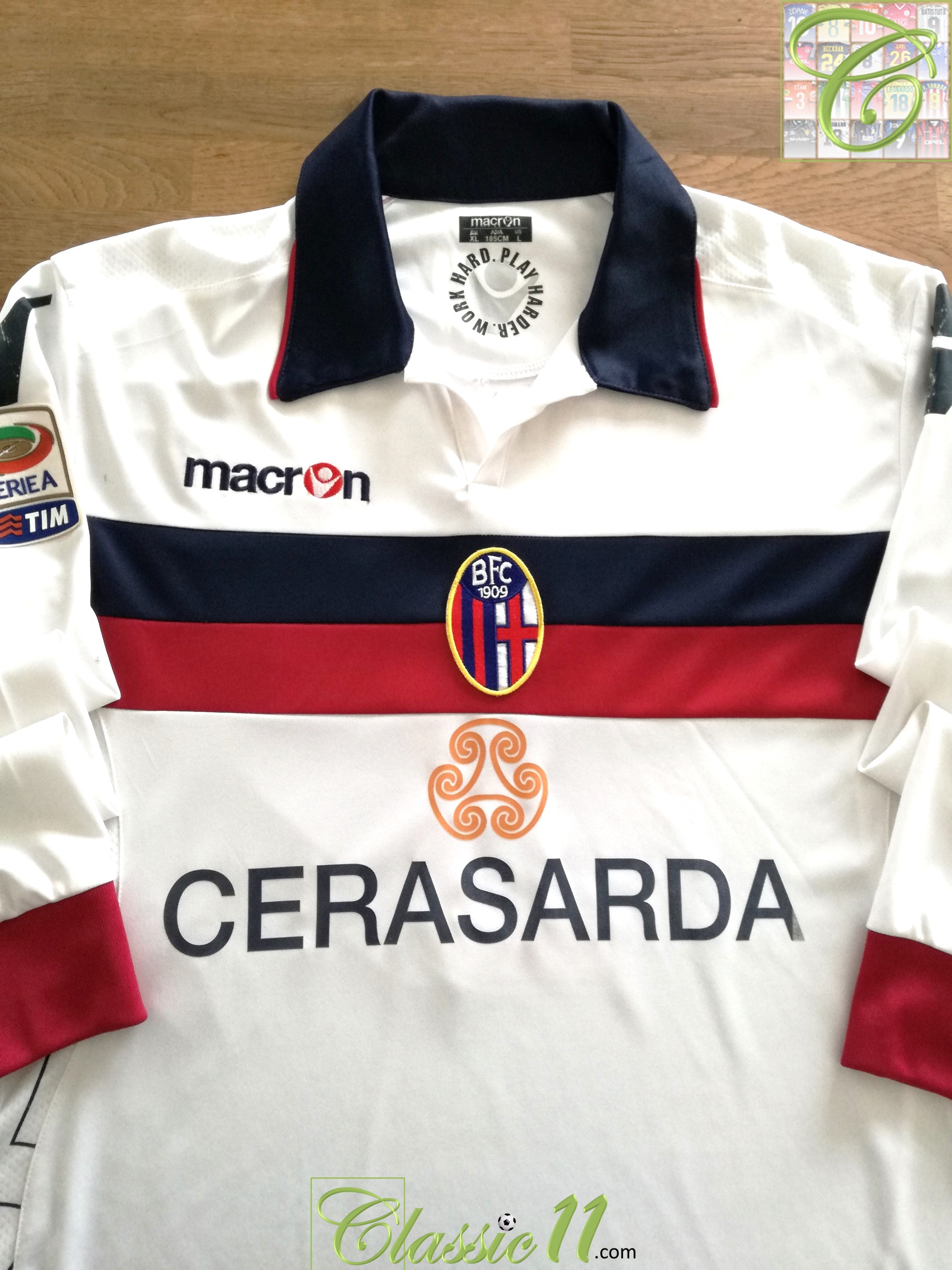 2010/11 Bologna Away Serie A Long Sleeve Football Shirt