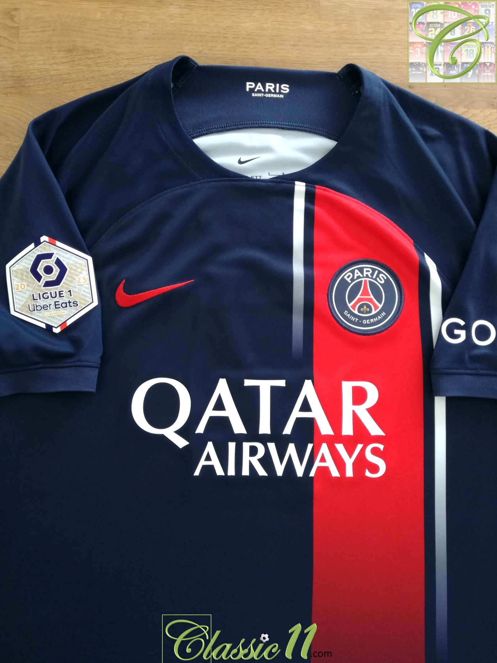 2023/24 PSG Home Ligue 1 Football Shirt Mbappé #7 (L) *BNWT*