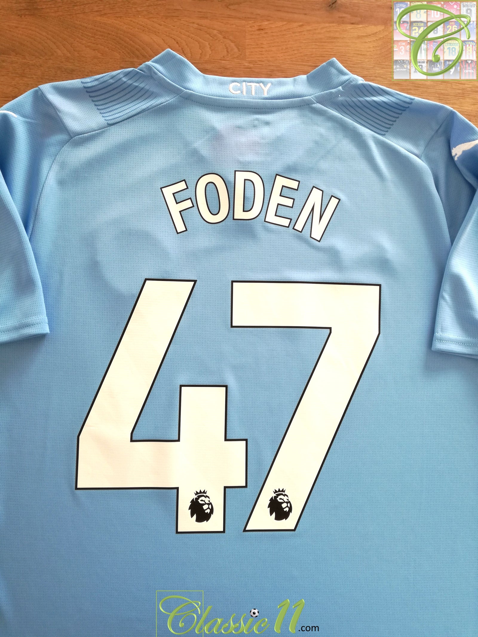 2023/24 Man City Home Premier League Football Shirt Foden #47