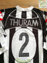 2002/03 Juventus Home Football Shirt. Thuram #2