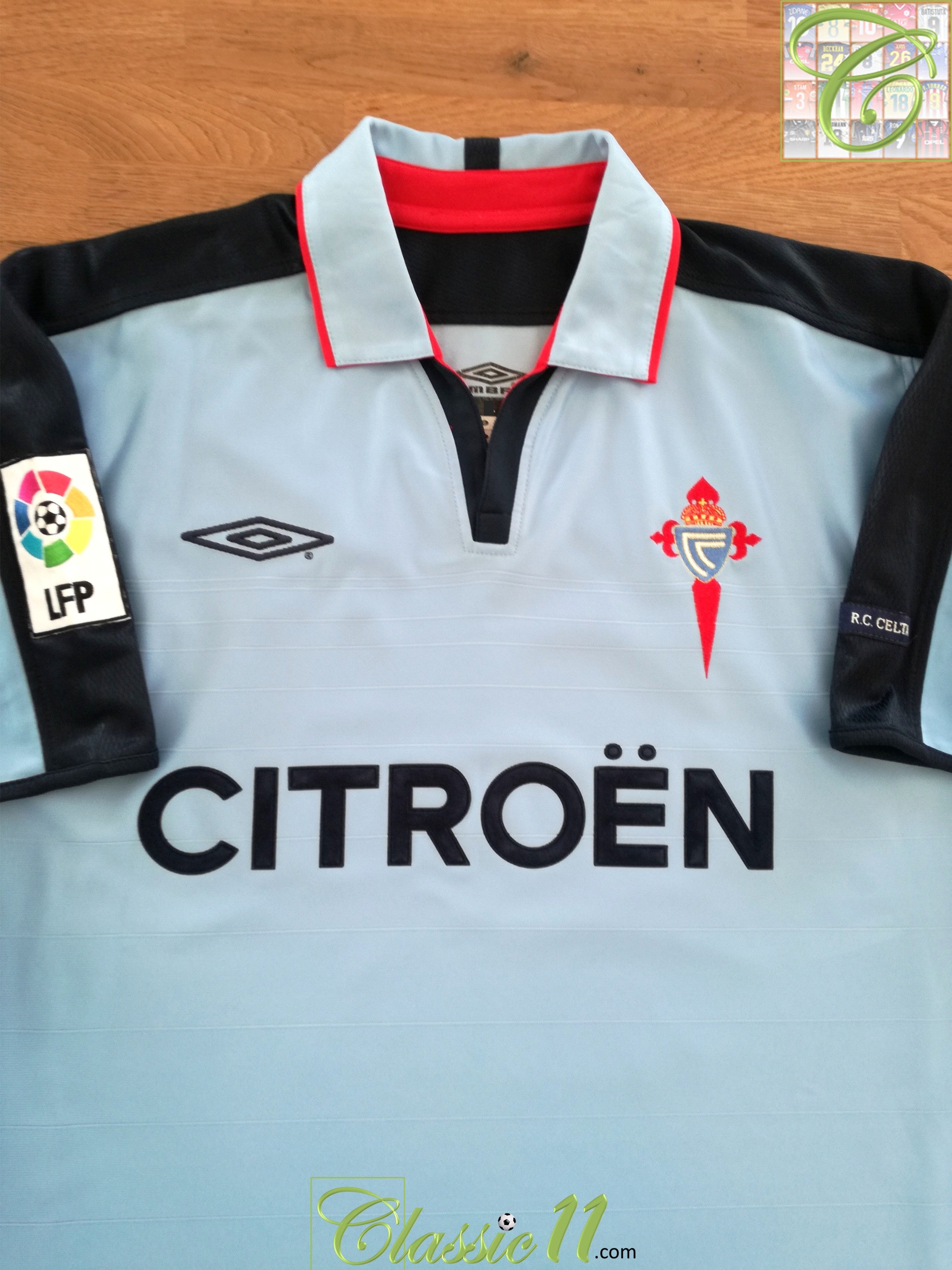 2003/04 Celta Vigo Home La Liga Football Shirt