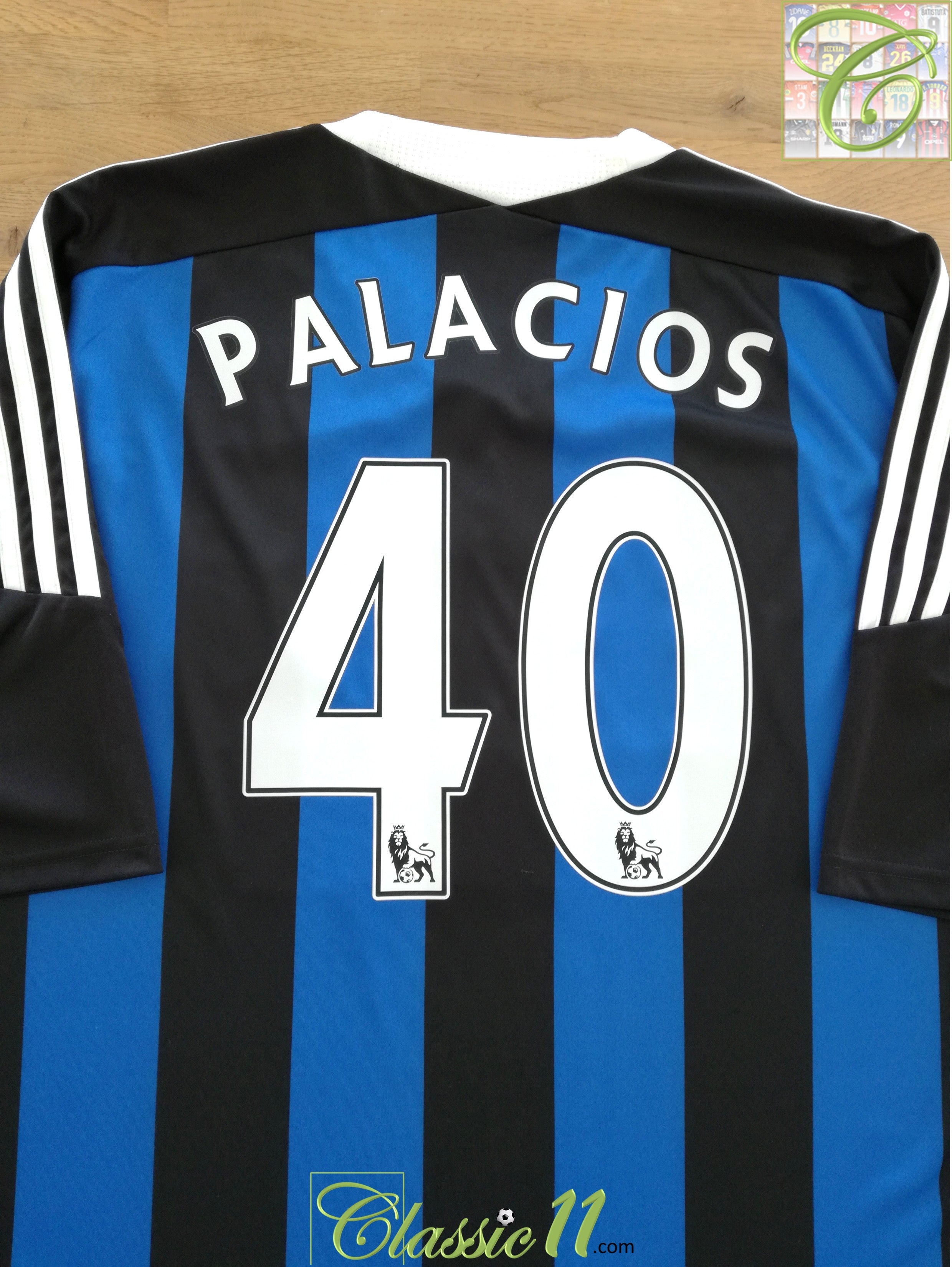 2011/12 Stoke City Away Premier League Football Shirt Palacios #40 (3XL)