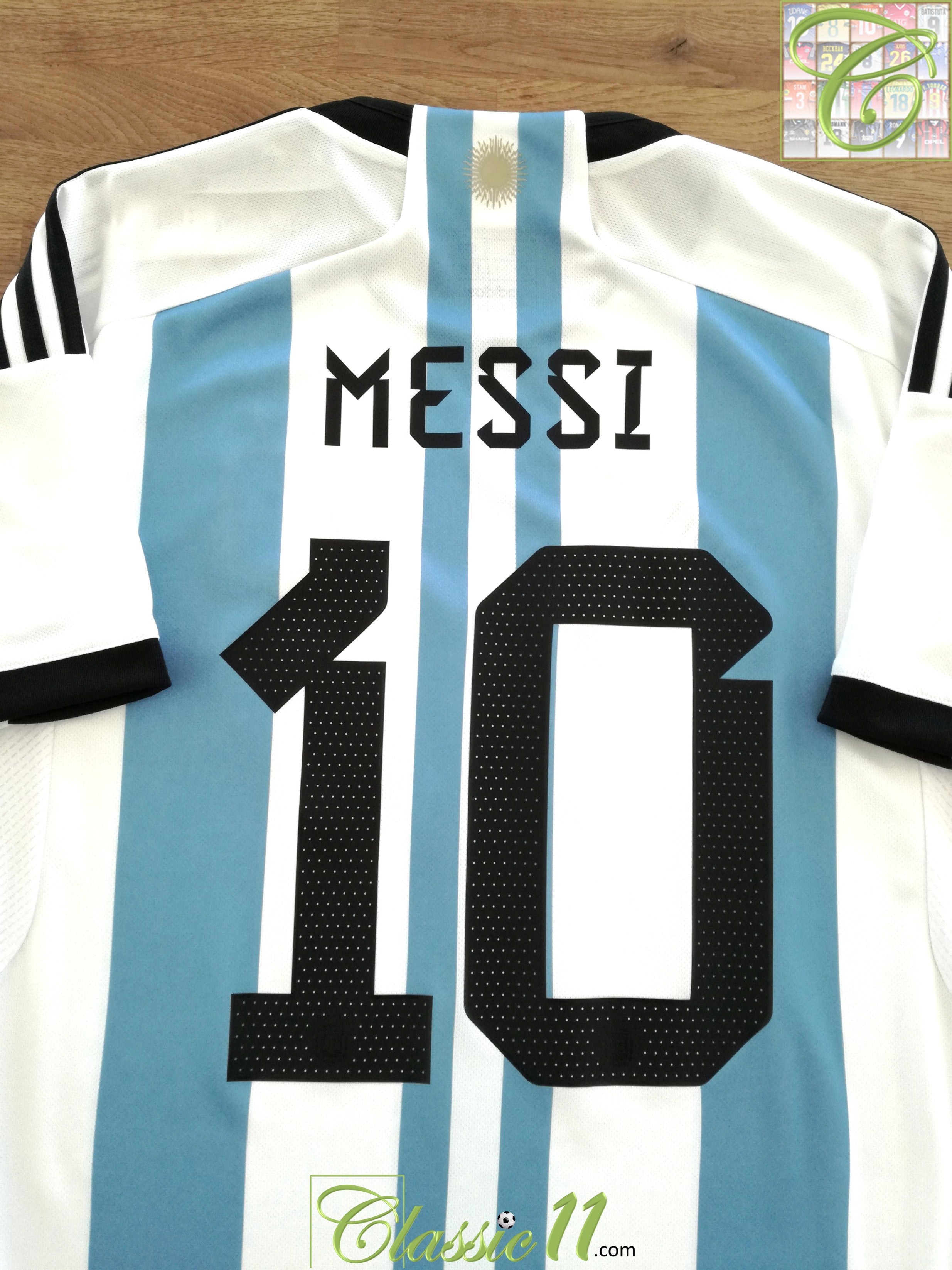 2022 Argentina Home Football Shirt Messi #10