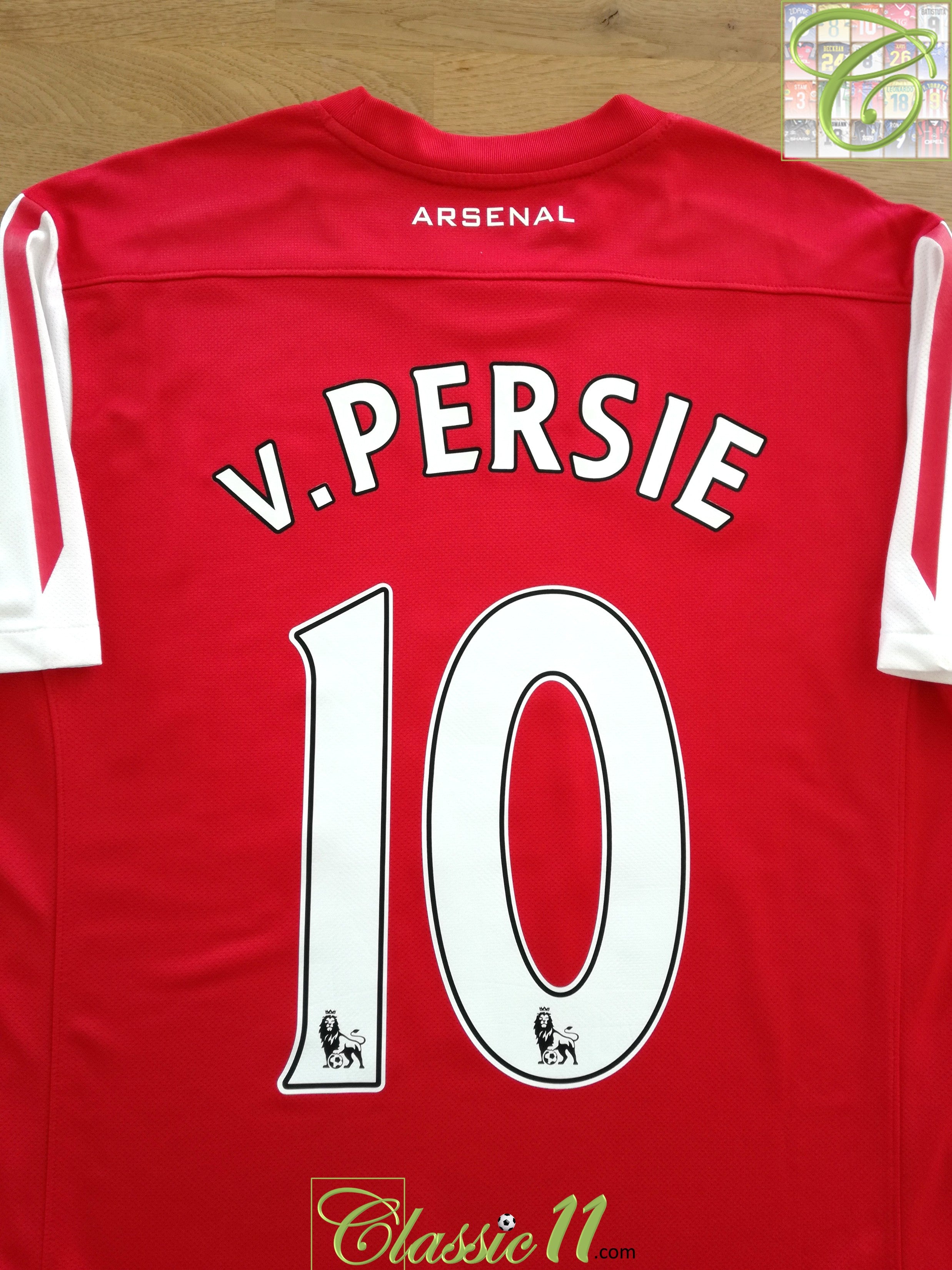 2011/12 Arsenal Home Premier League Football Shirt v.Persie #10