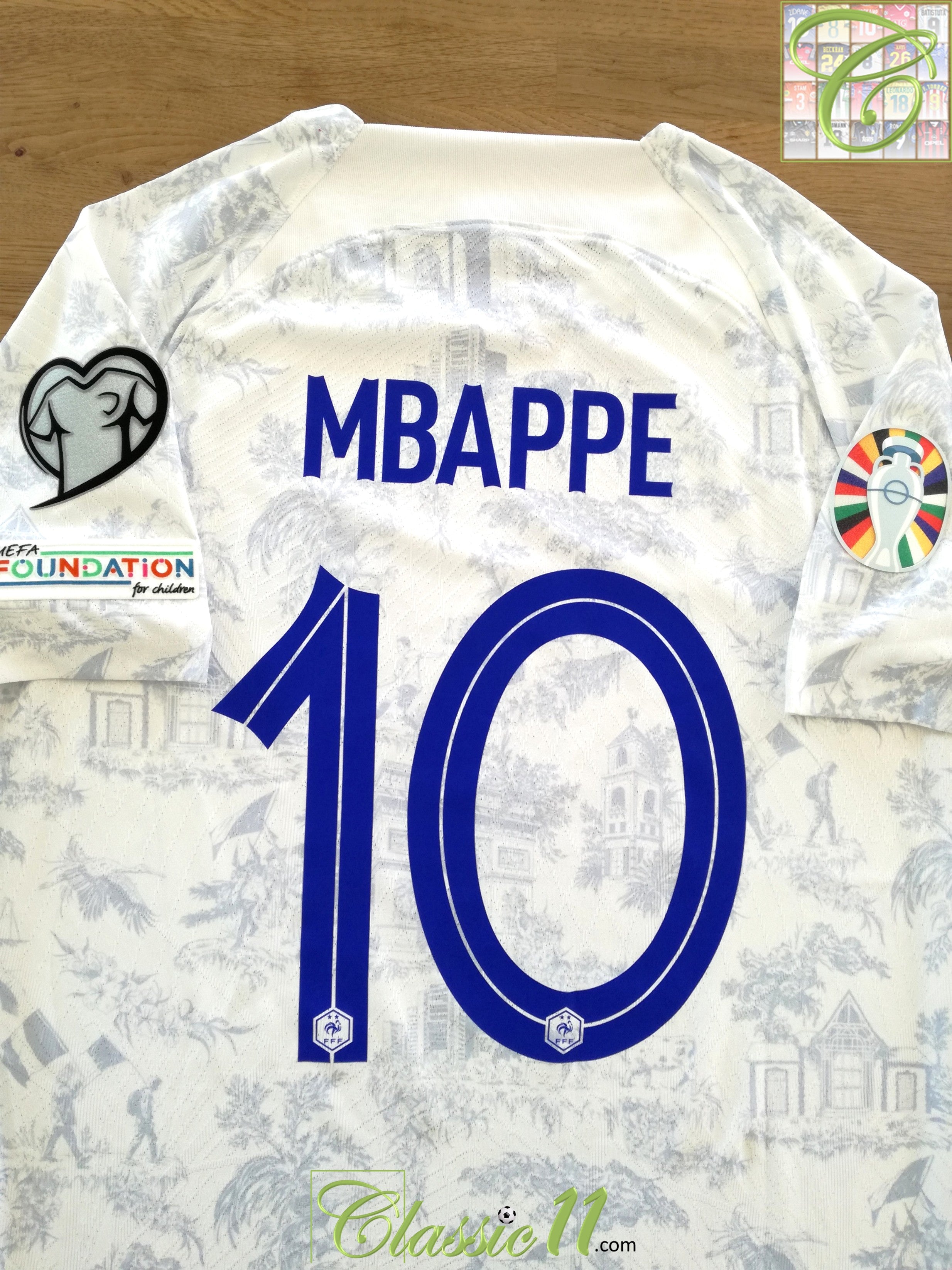 2023 France Away Dri-Fit ADV Football Shirt Mbappe #10