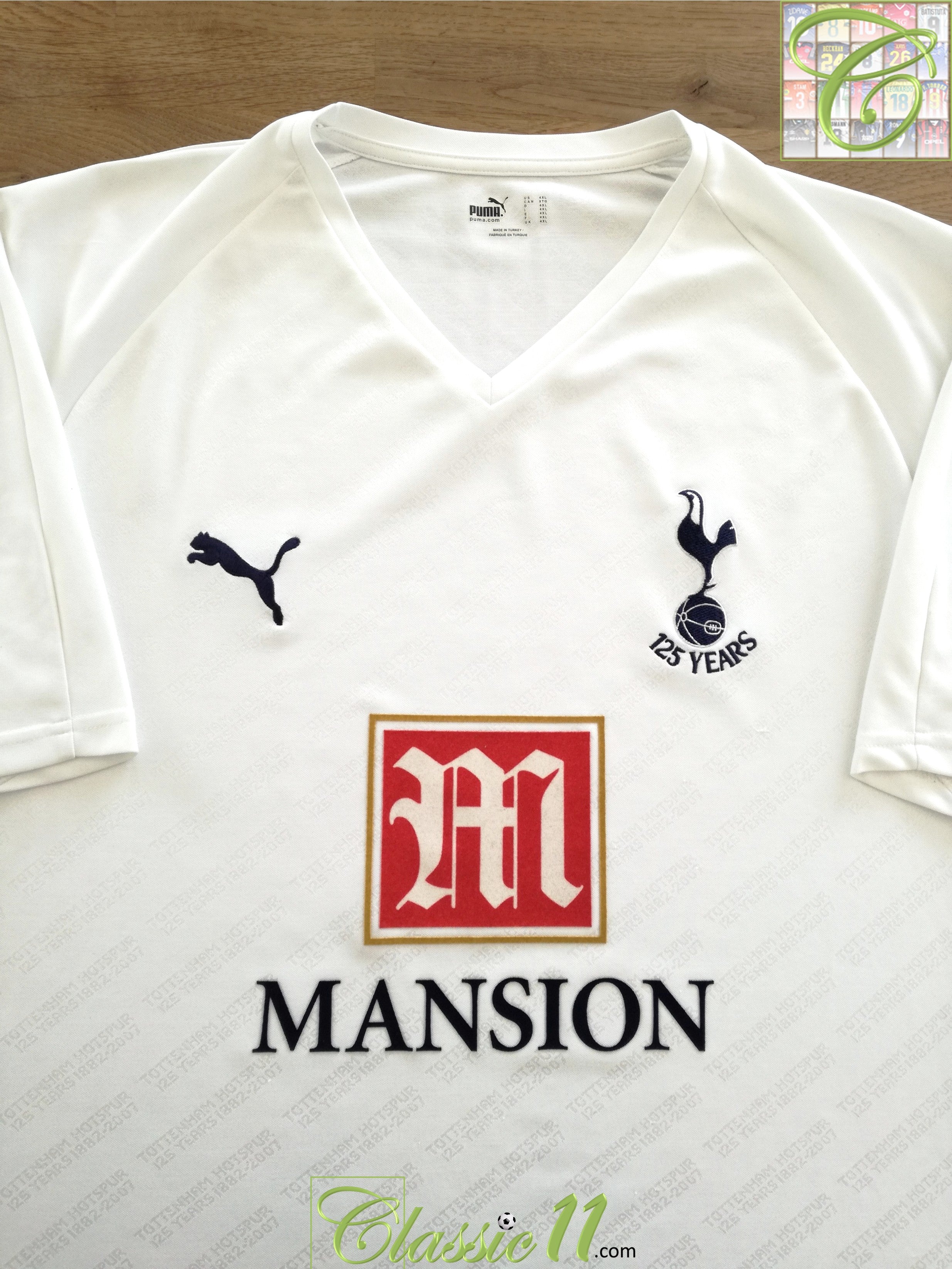 2007/08 Tottenham Home '125 Years' Football Shirt