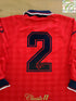 1990/91 Scottish Schools Away Match Worn Football Shirt. #2 (M)