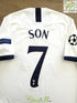 2019/20 Tottenham Home Champions League Vaporknit Football Shirt Son #7