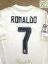 2015/16 Real Madrid Home La Liga Football Shirt Ronaldo #7
