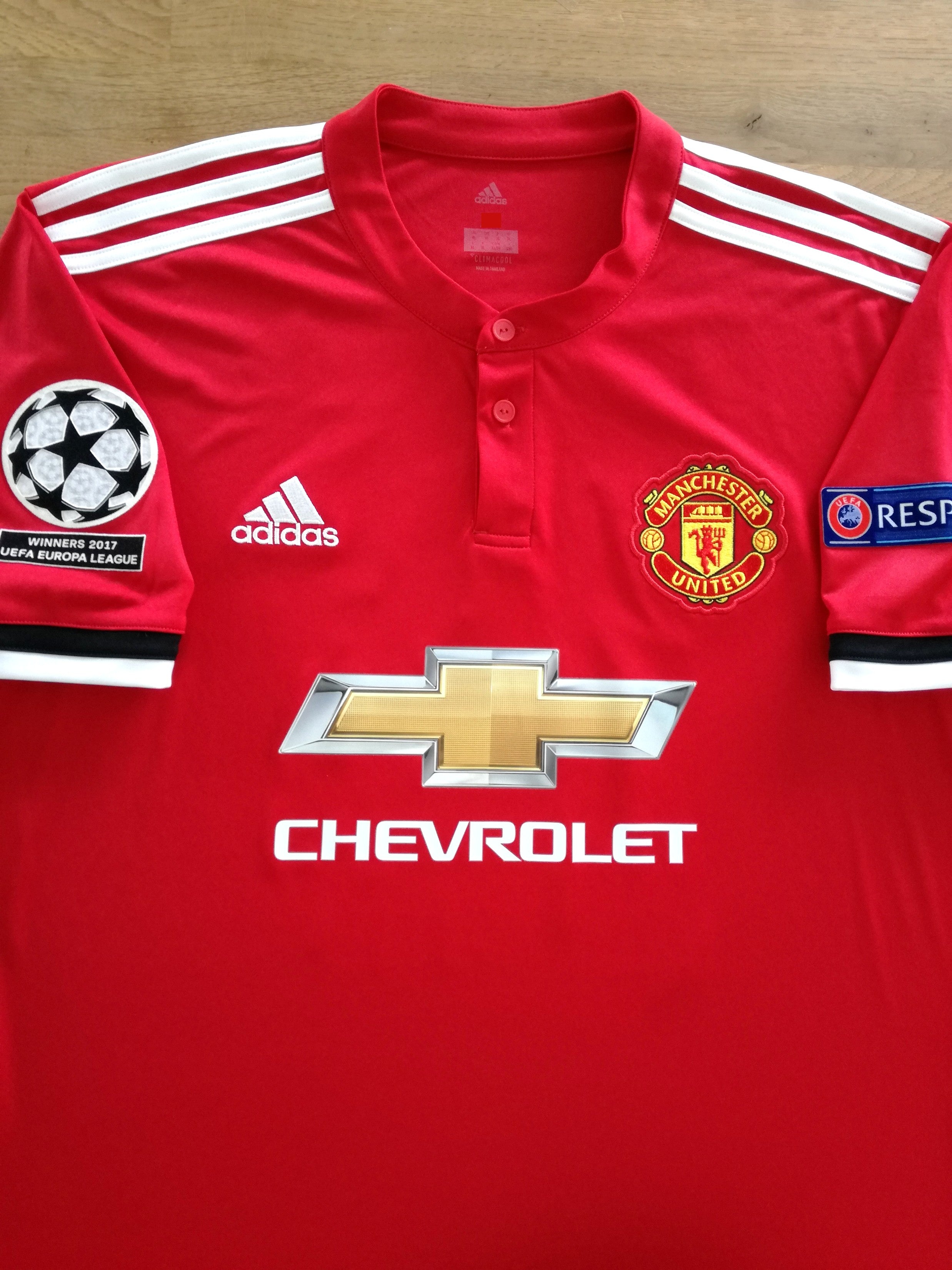 2017/18 Man Utd Home Champions League Football Shirt