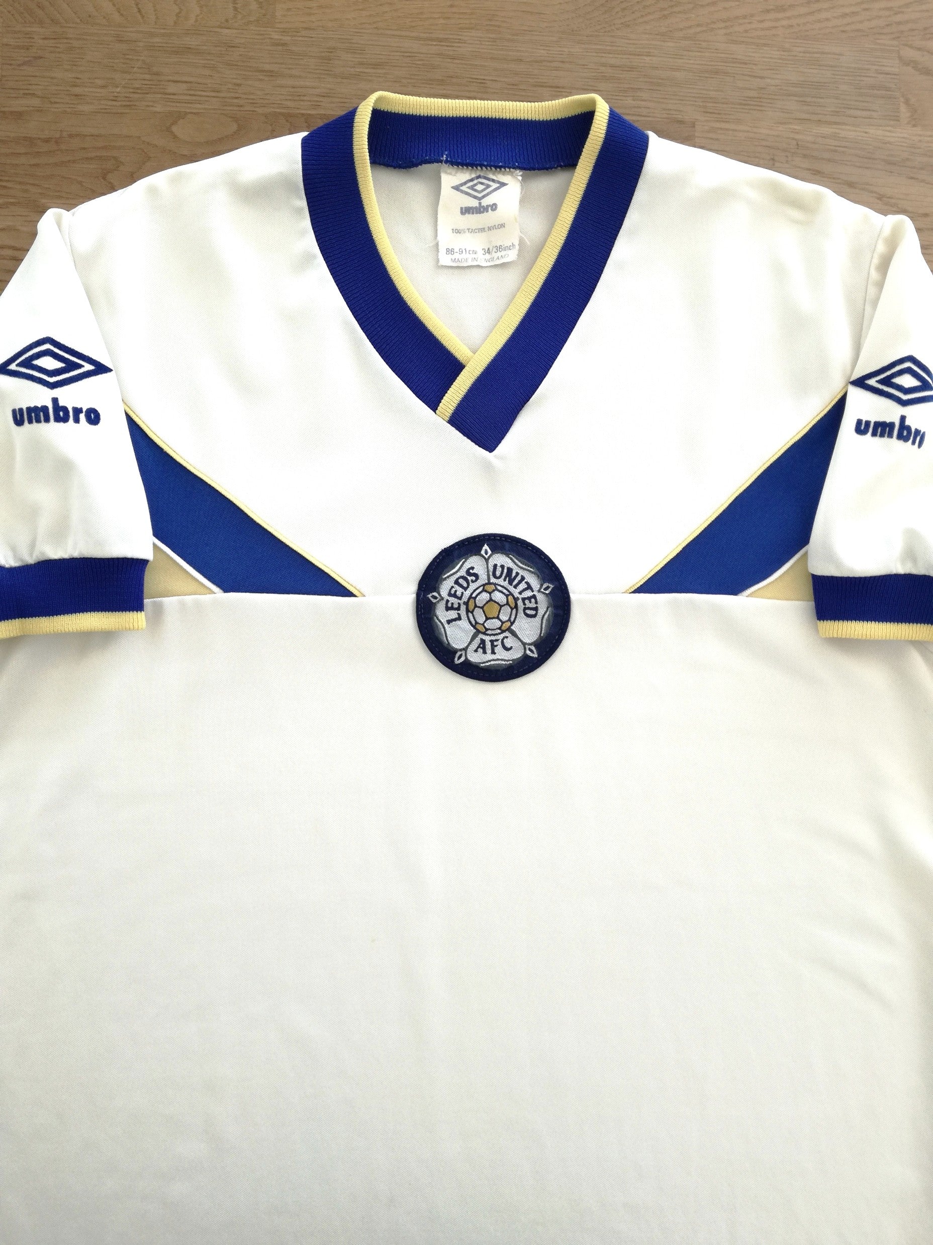 1986/87 Leeds United Home Football Shirt