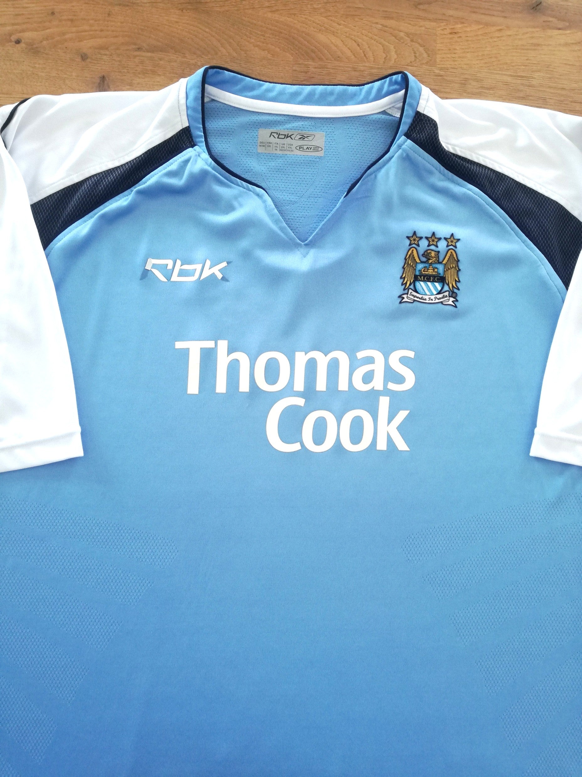 2006/07 Man City Home Football Shirt