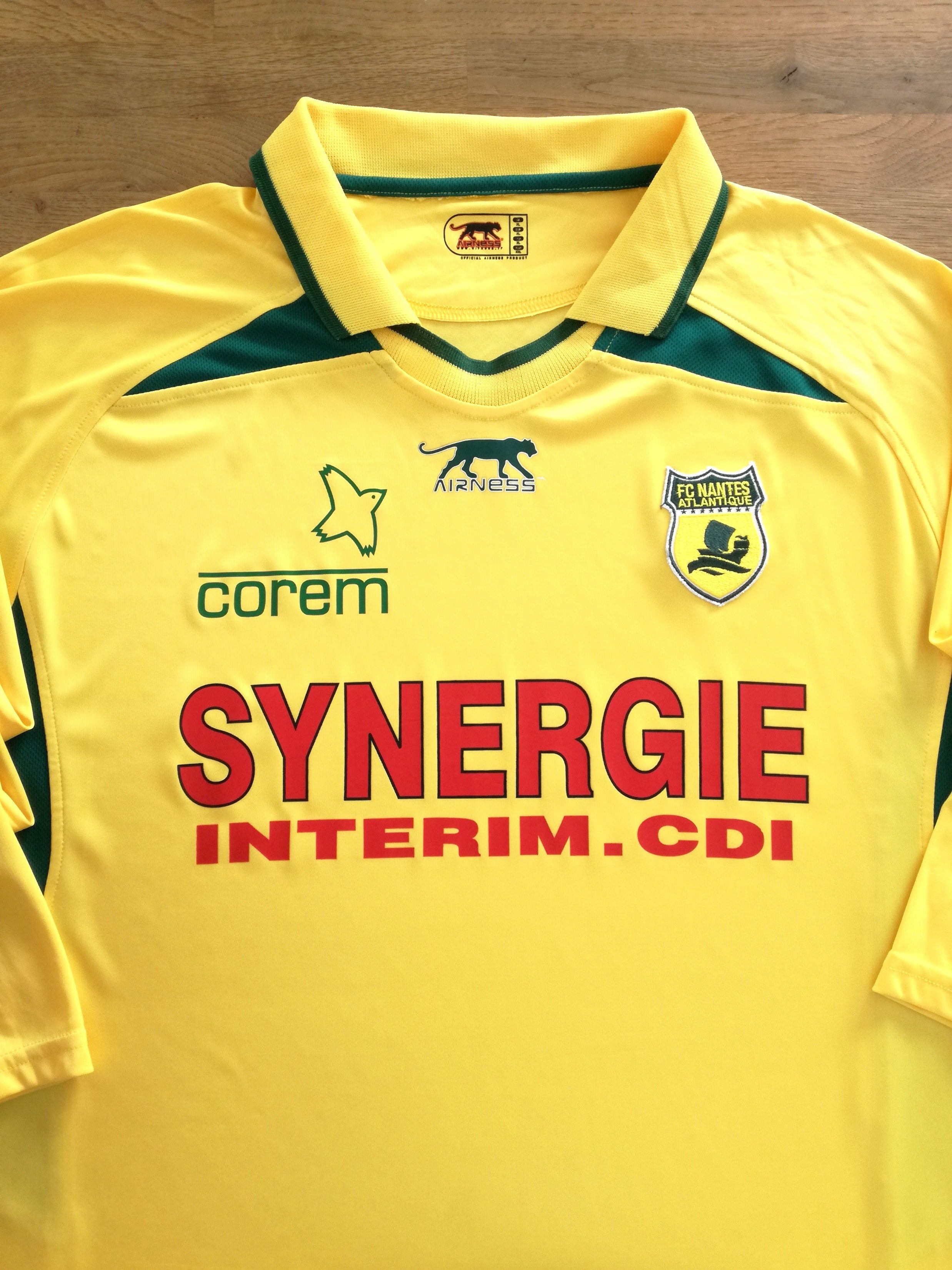2007/08 Nantes Home Long Sleeved Football Shirt