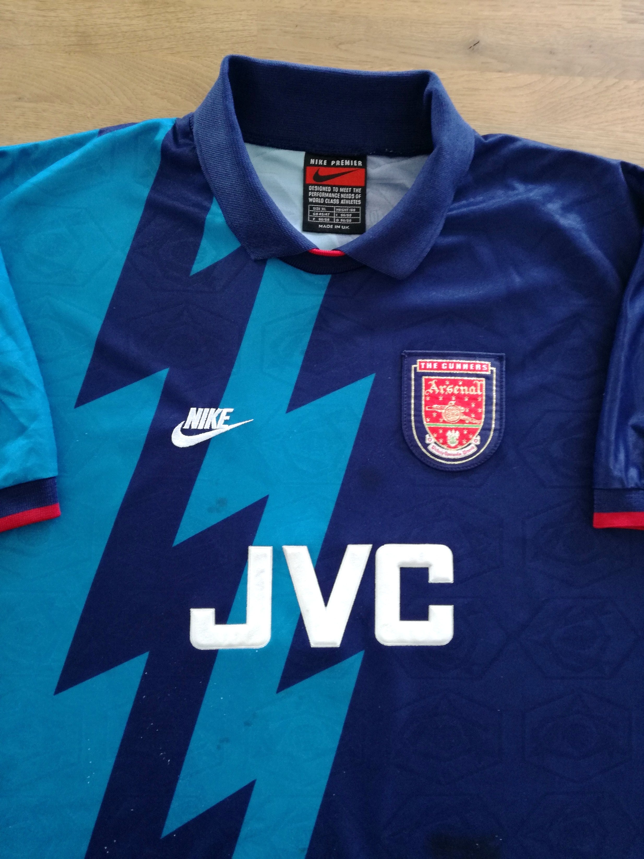 1995/96 Arsenal Away Football Shirt