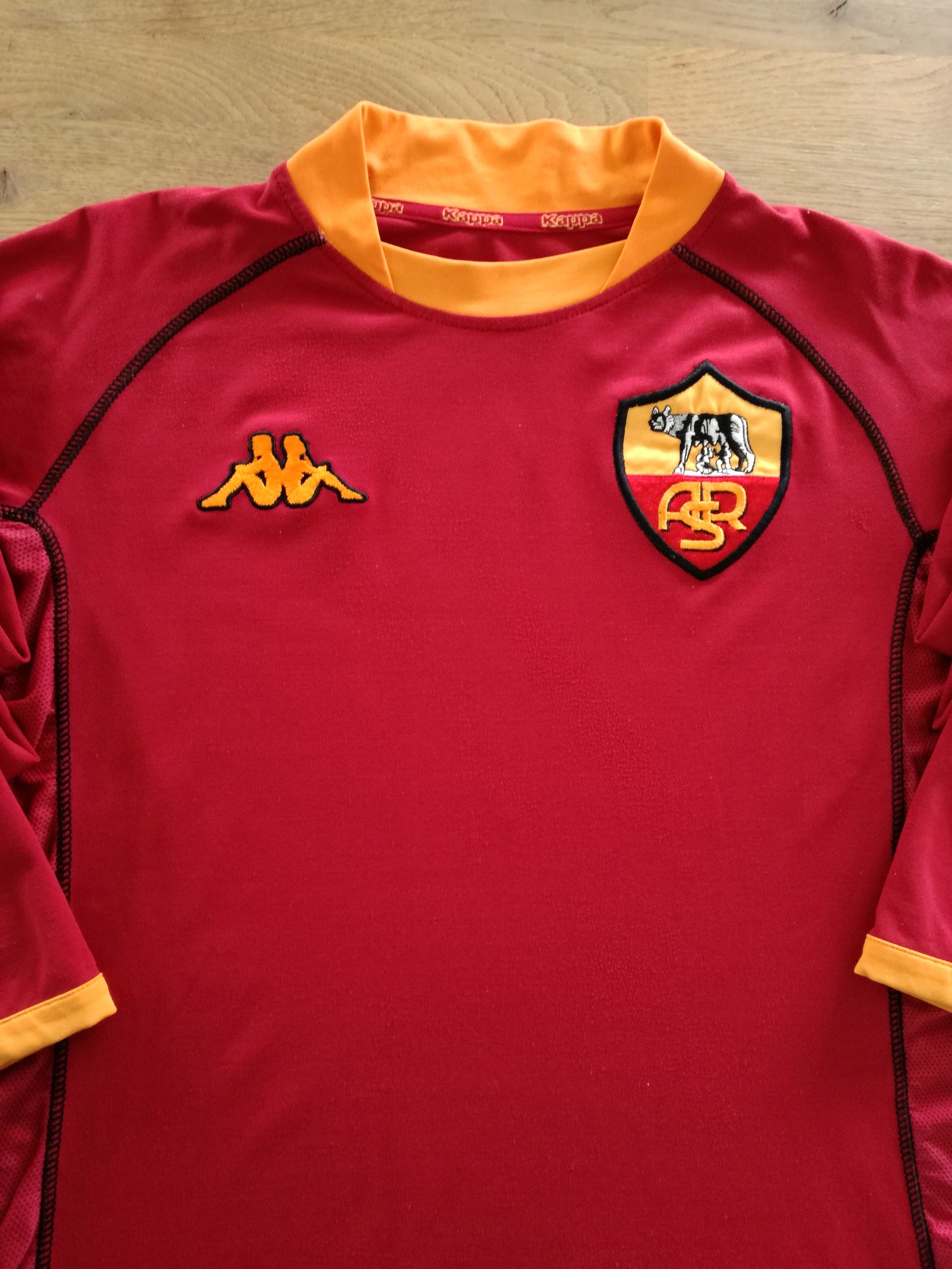 2002/03 Roma Home Long Sleeve Football Shirt