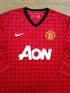 2012/13 Man Utd Home Long Sleeve Football Shirt