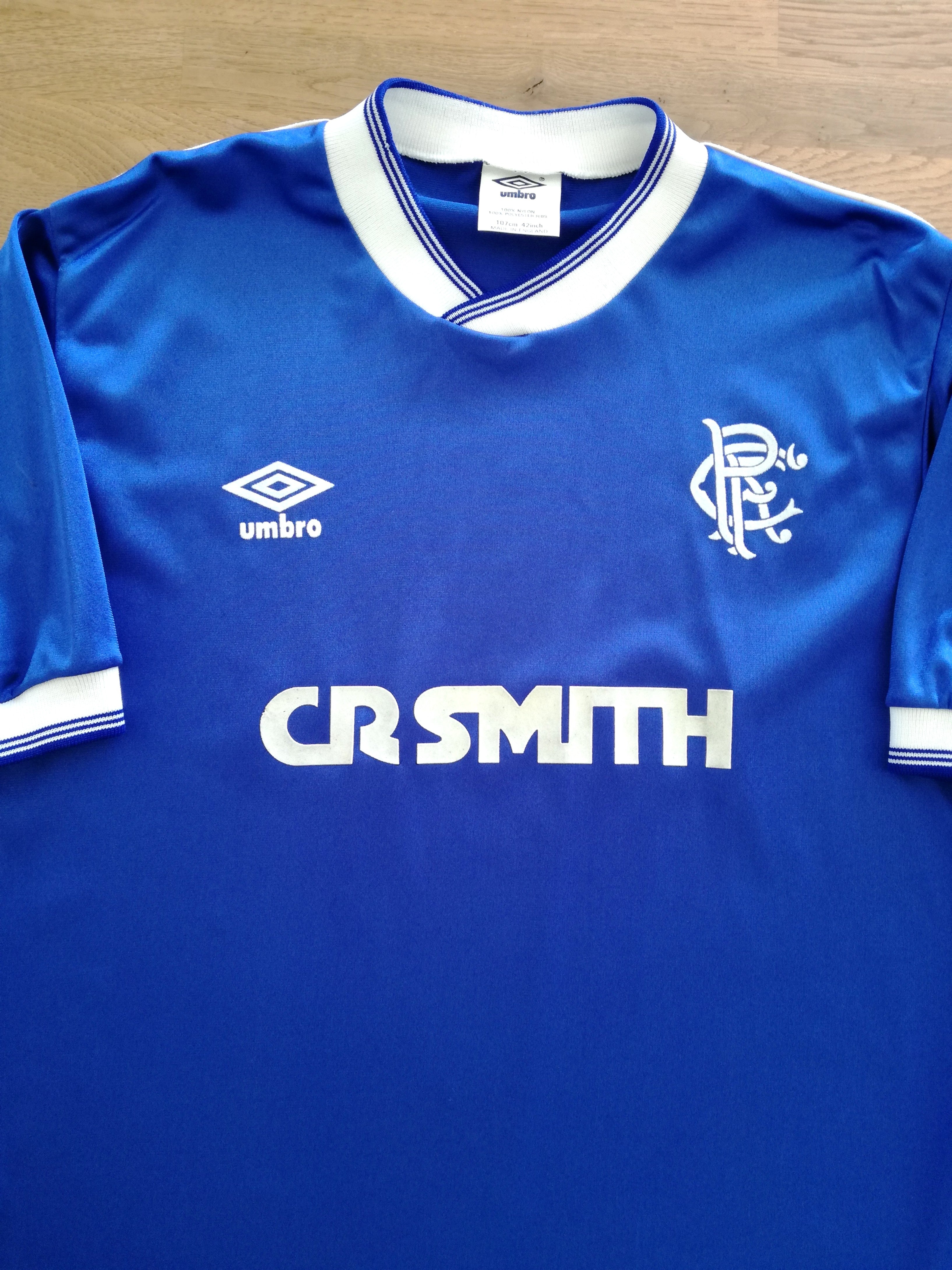1984/85 Rangers Home Football Shirt