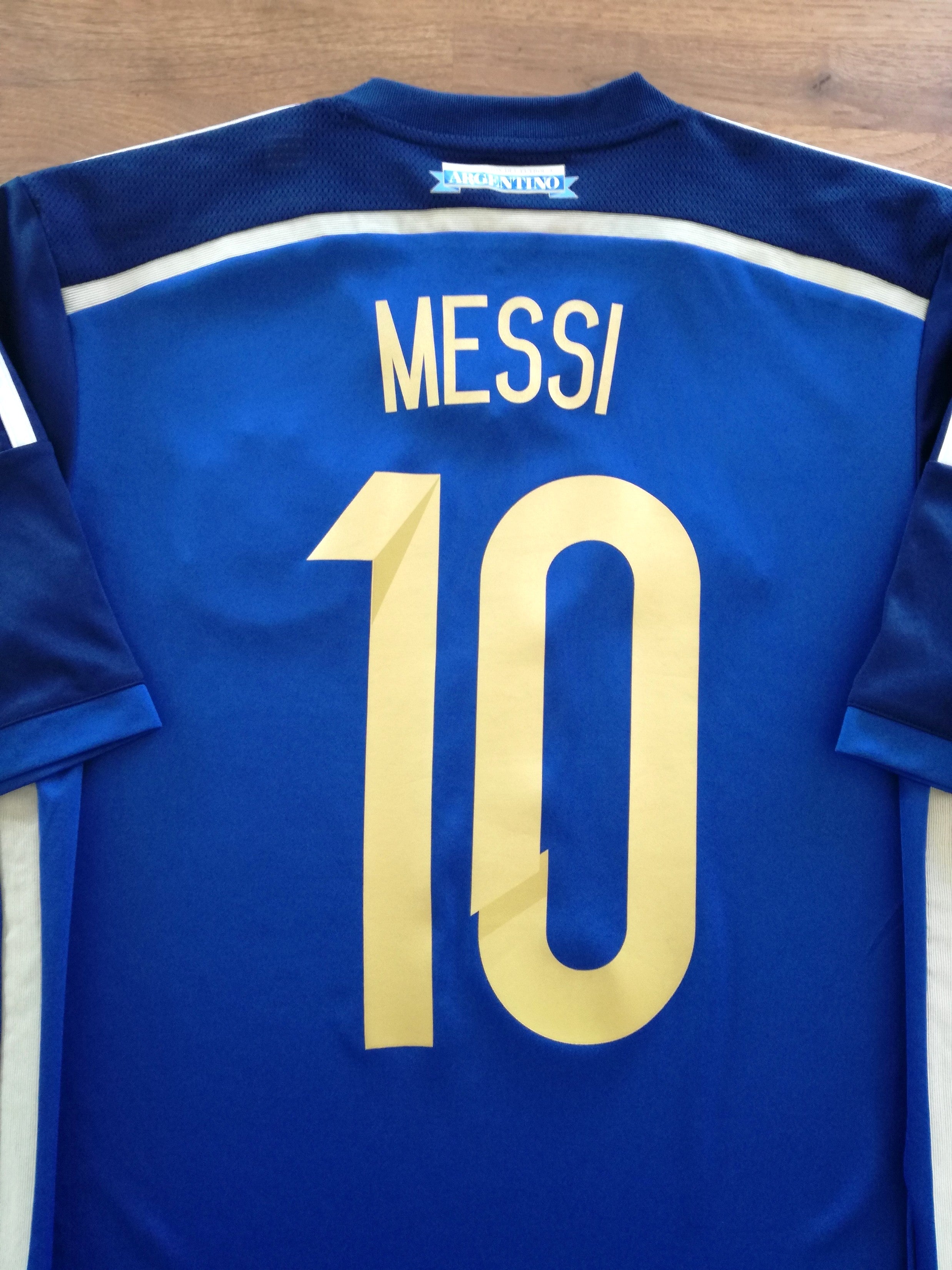 2013/14 Argentina Away Football Shirt Messi #10 (S)