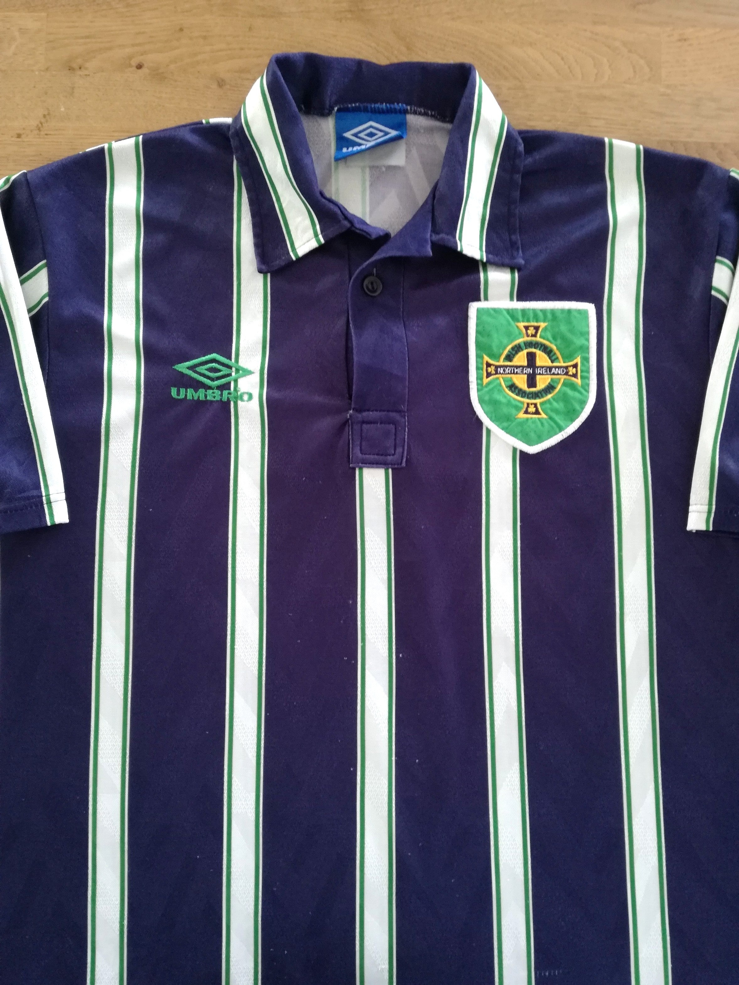 1992/93 Northern Ireland Away Football Shirt