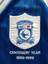 1999/00 Cardiff City Home 'Centenary' Football Shirt (L)