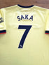 2021/22 Arsenal Away Premier League Football Shirt Saka #7