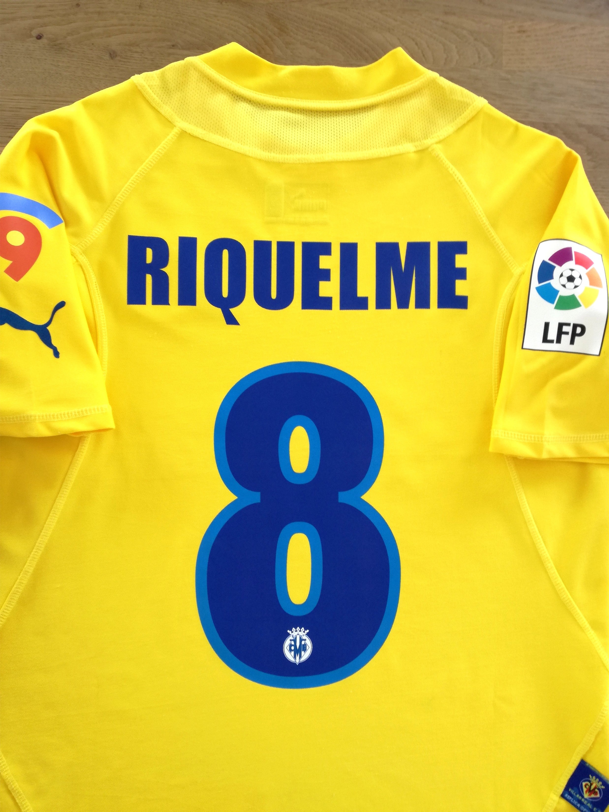 2005/06 Villarreal Home La Liga Football Shirt Riquelme #8