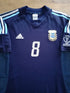 2002 Argentina Away World Cup Football Shirt Zanetti #8